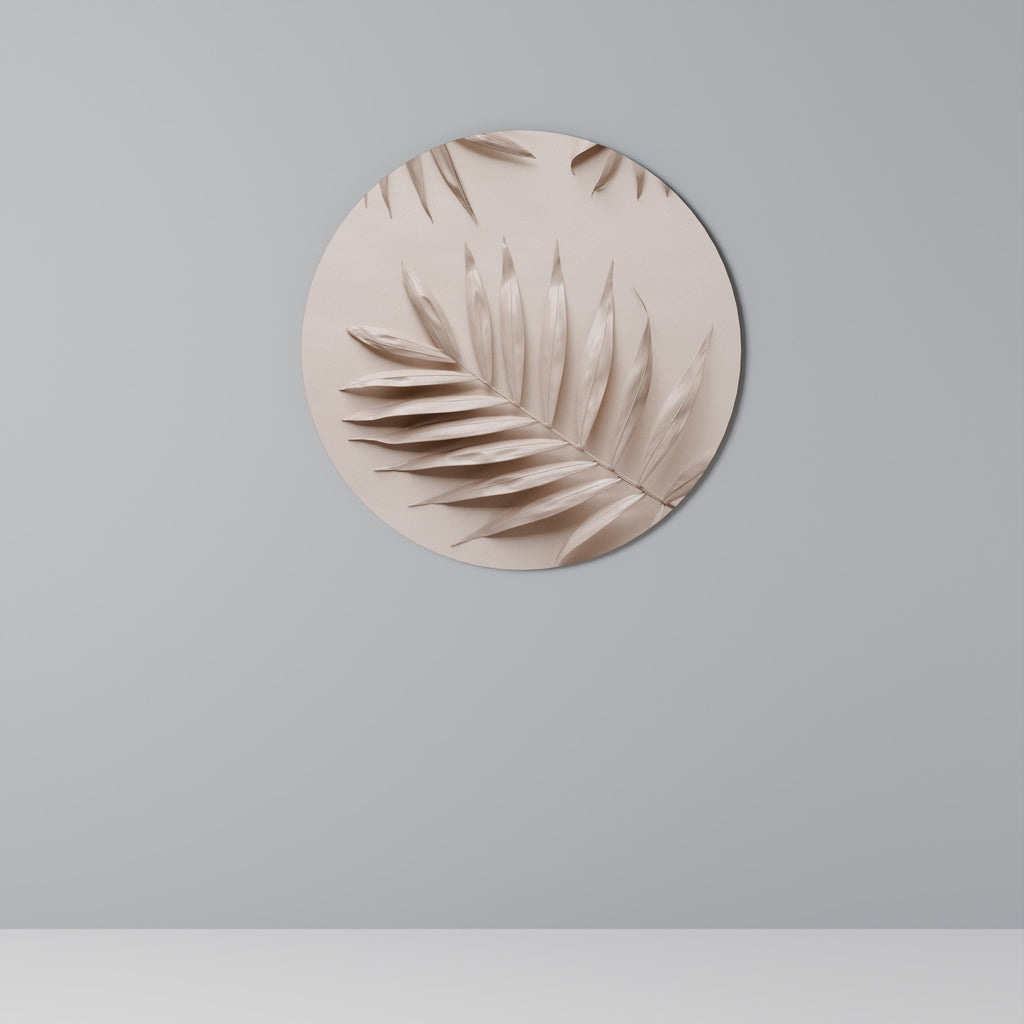 ROSA PALMDRÖMMAR Rund Väggkonst