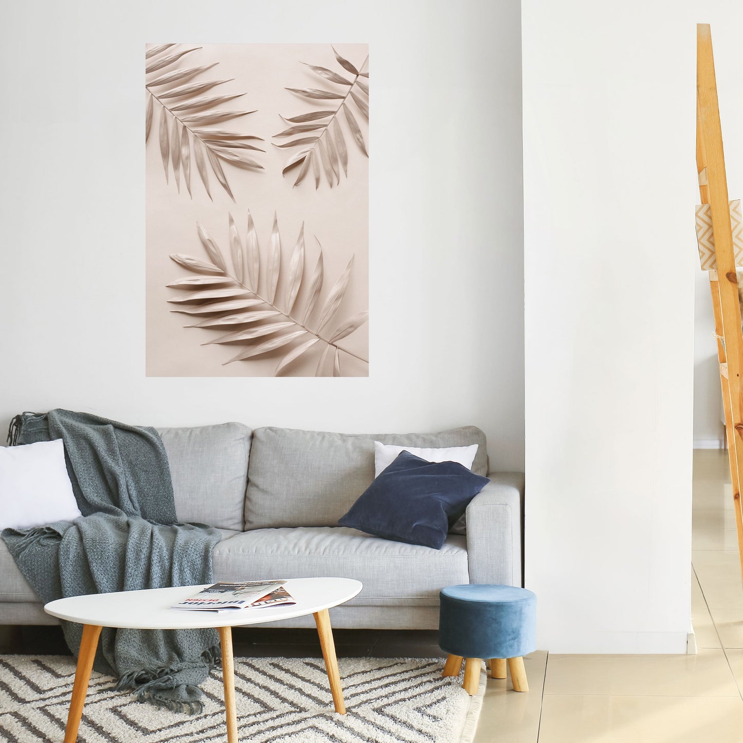 ROSA PALMDRÖMMAR Vertikal poster med självhäftande motiv