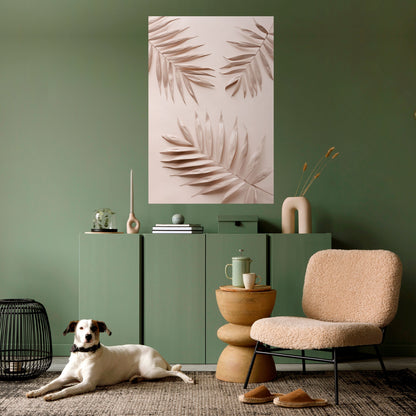 ROSA PALMDRÖMMAR Vertikal poster med självhäftande motiv