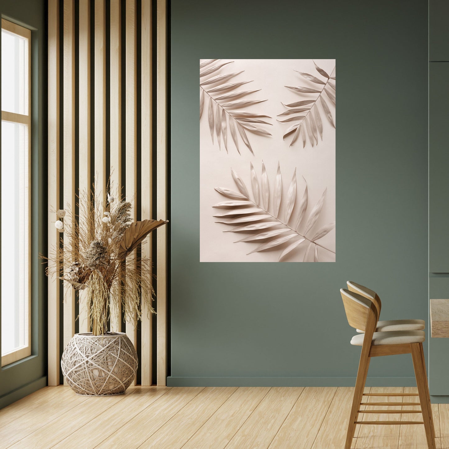 ROSA PALMDRÖMMAR Vertikal poster med självhäftande motiv