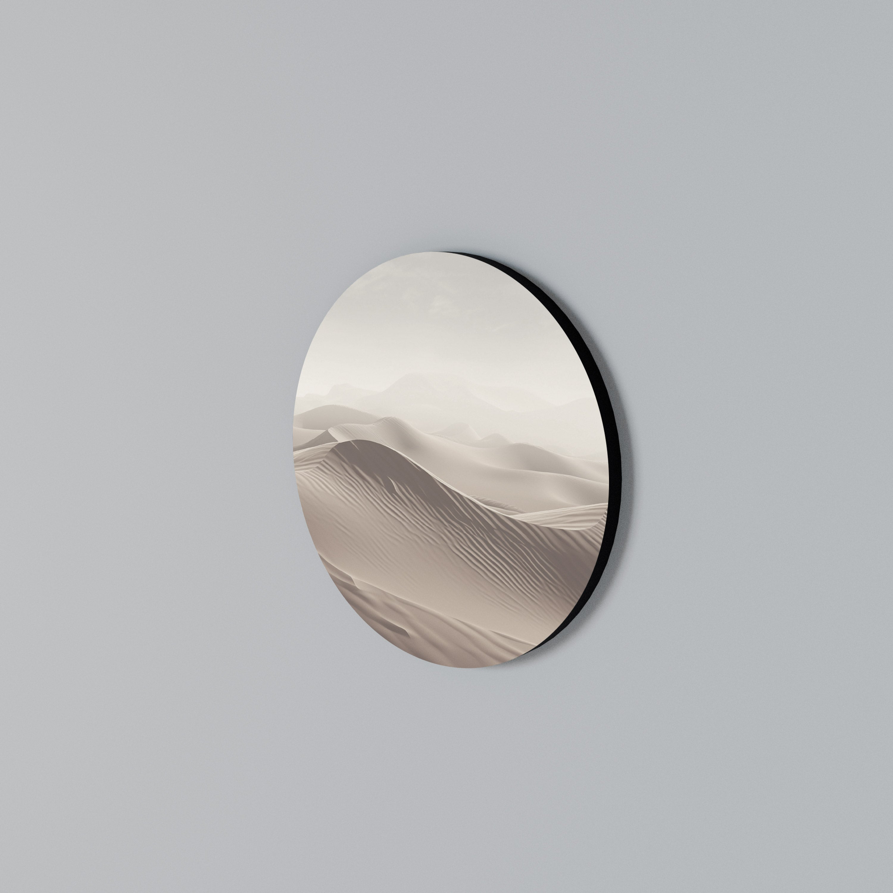 ECHOES OF DUNES Round Wall Art