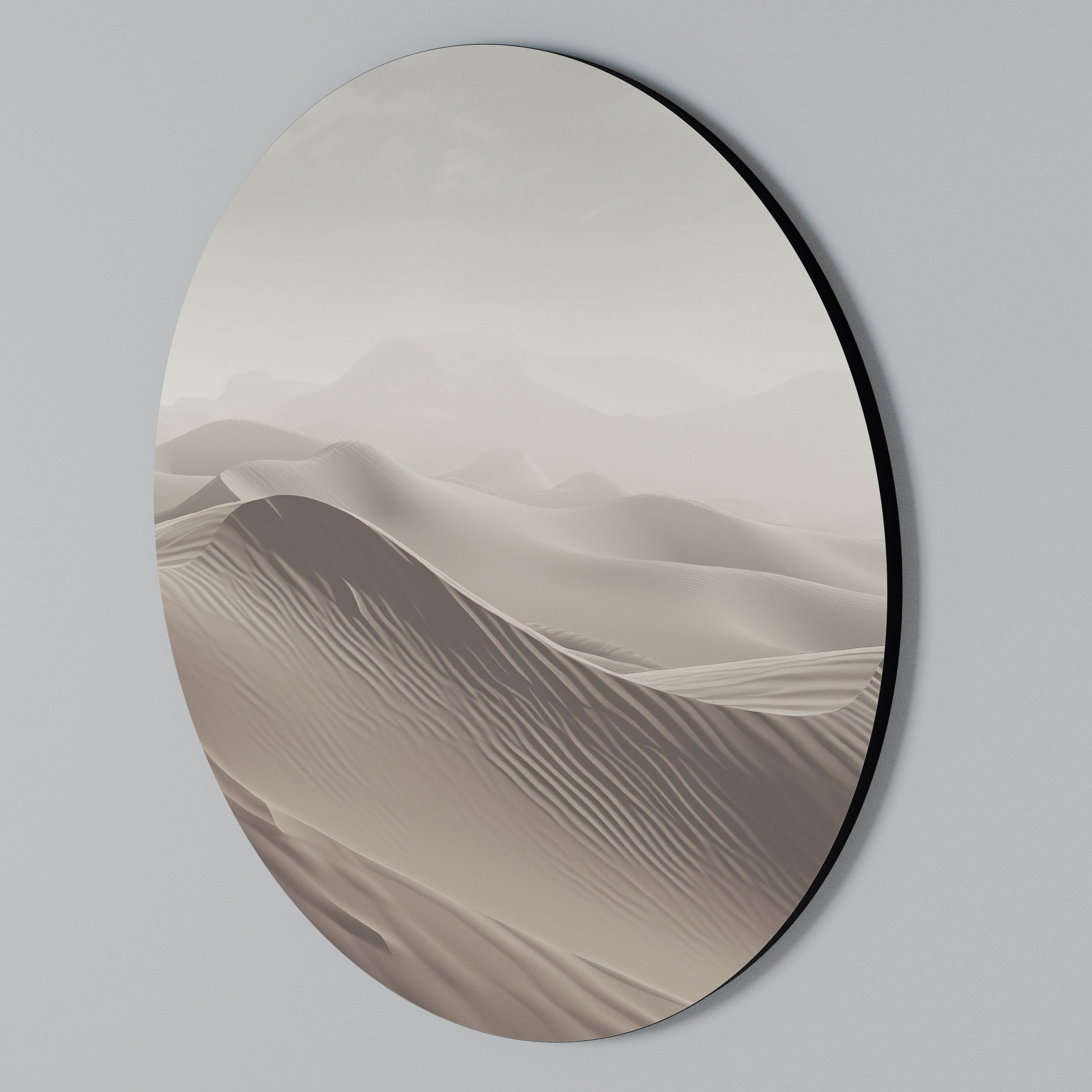 ECHOES OF DUNES Round Wall Art