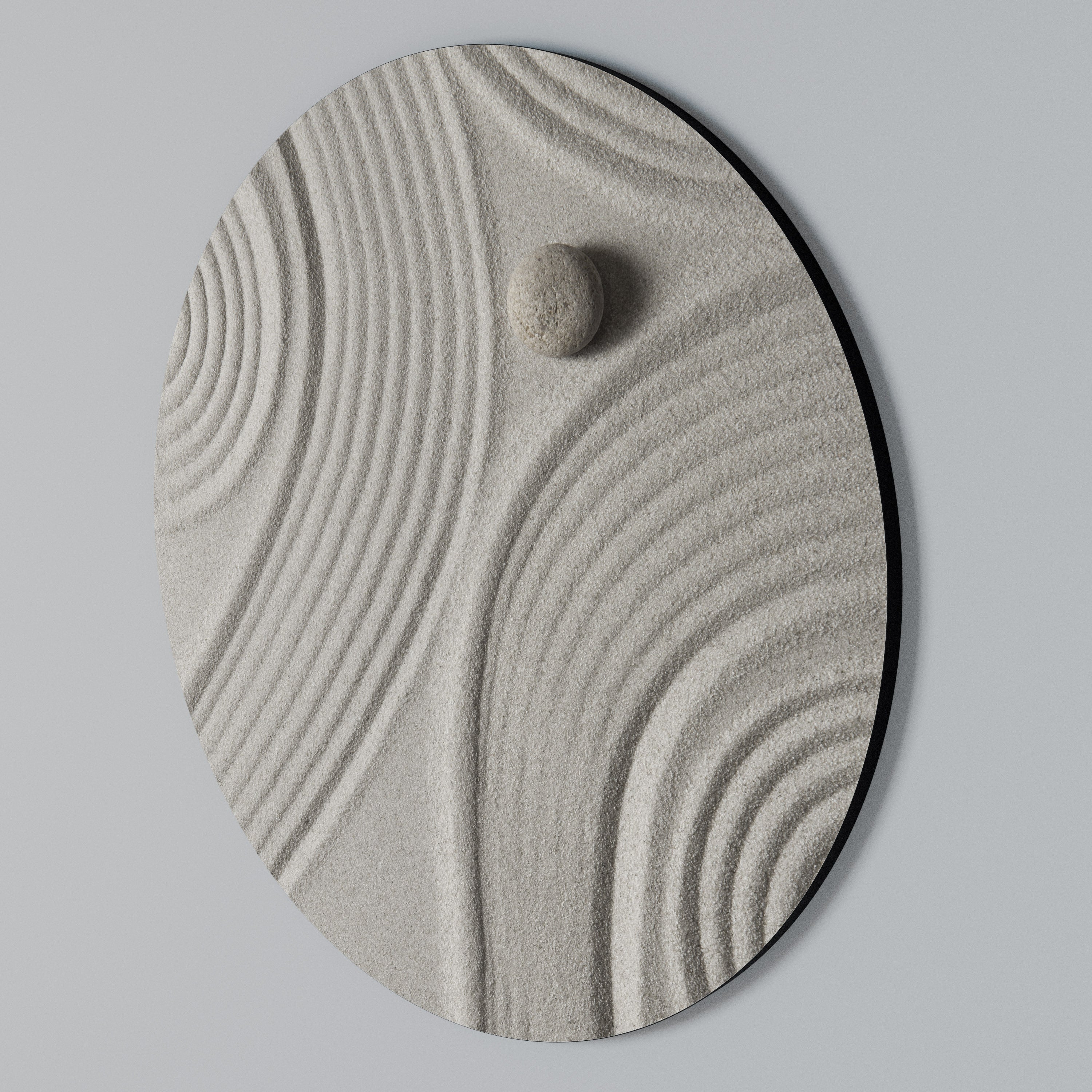 SANDSWIRL SERENITY Round Wall Art