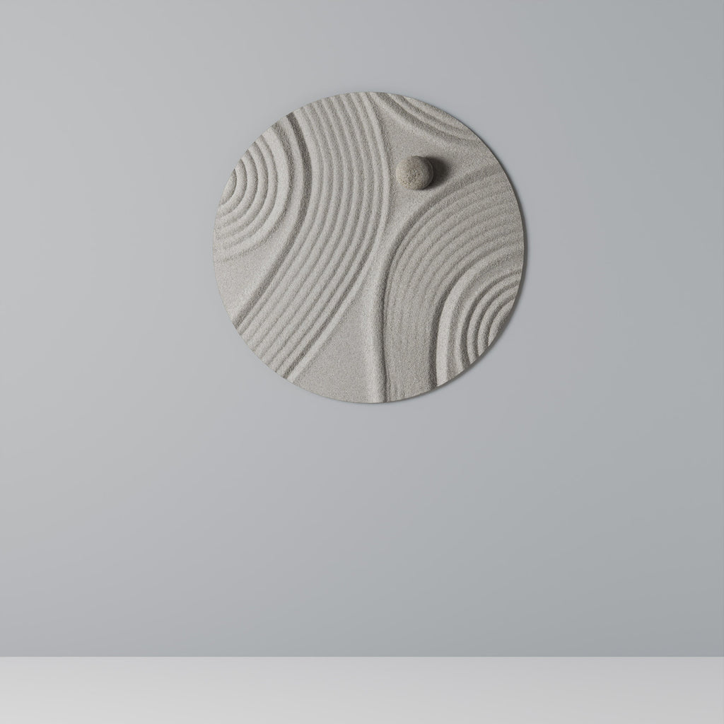 SANDSWIRL SERENITY Rund Väggkonst