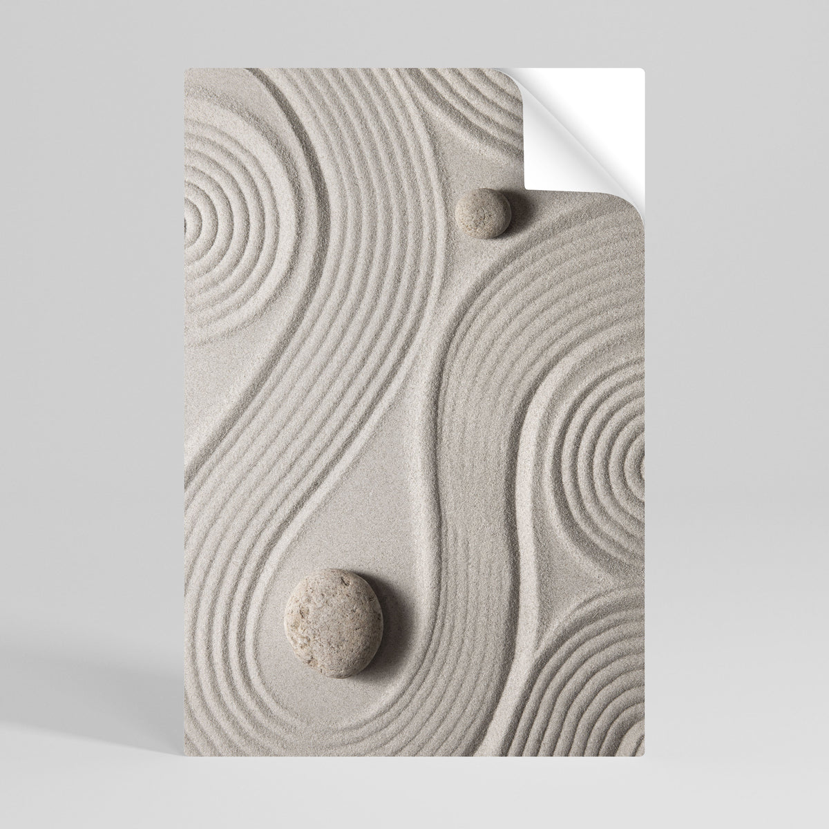 SANDSWIRL SERENITY Självhäftande Vertikal Poster