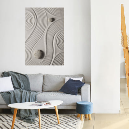 SANDSWIRL SERENITY Peel and Stick Vertical Poster