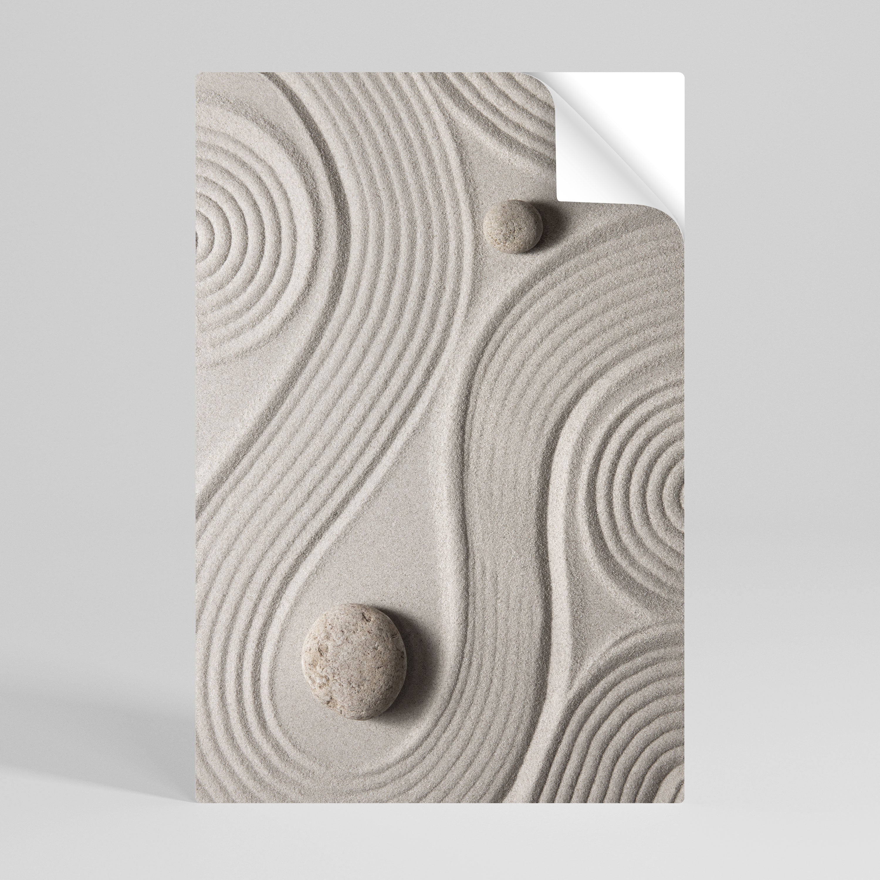 SANDSWIRL SERENITY Självhäftande Vertikal Poster