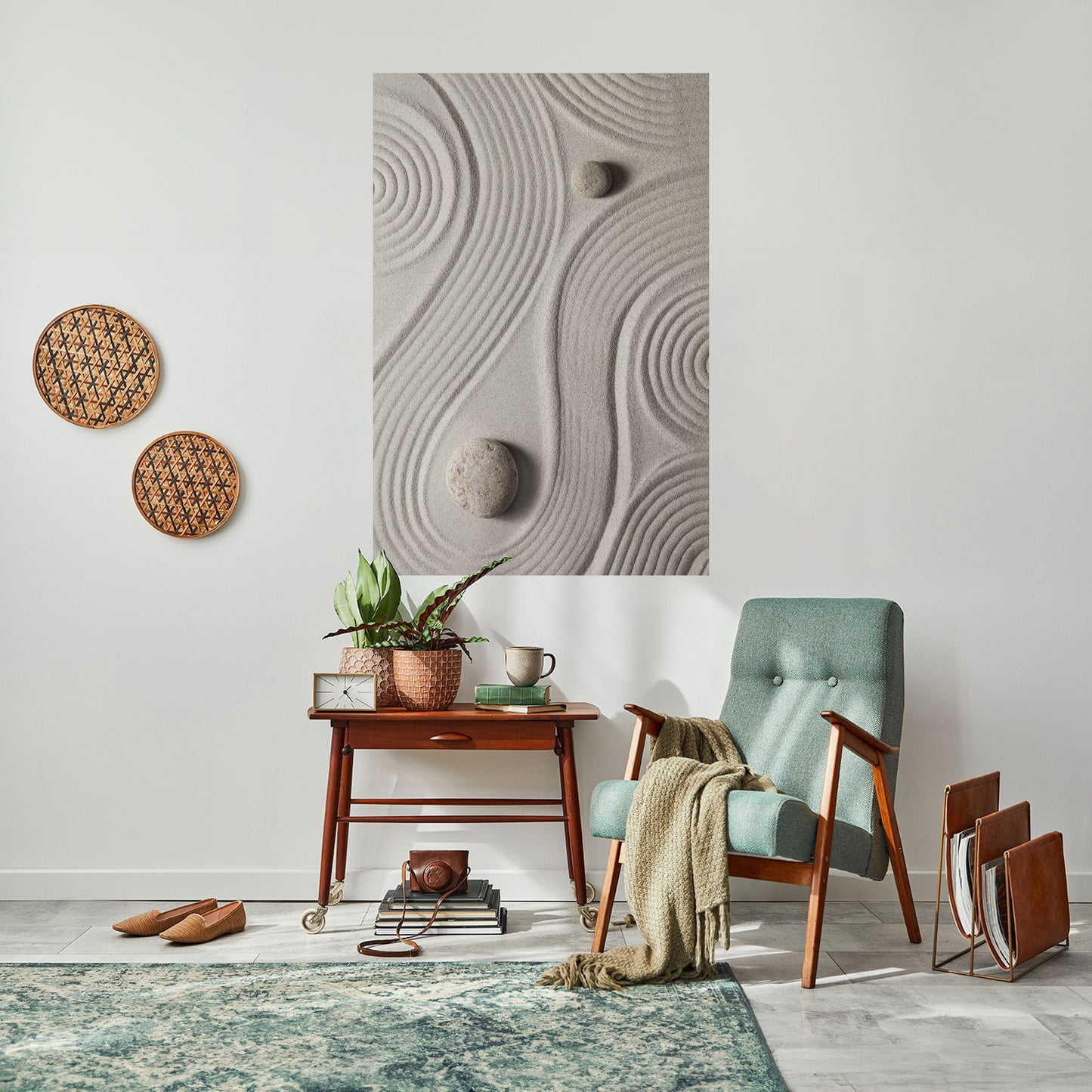SANDSWIRL SERENITY Peel and Stick Vertical Poster