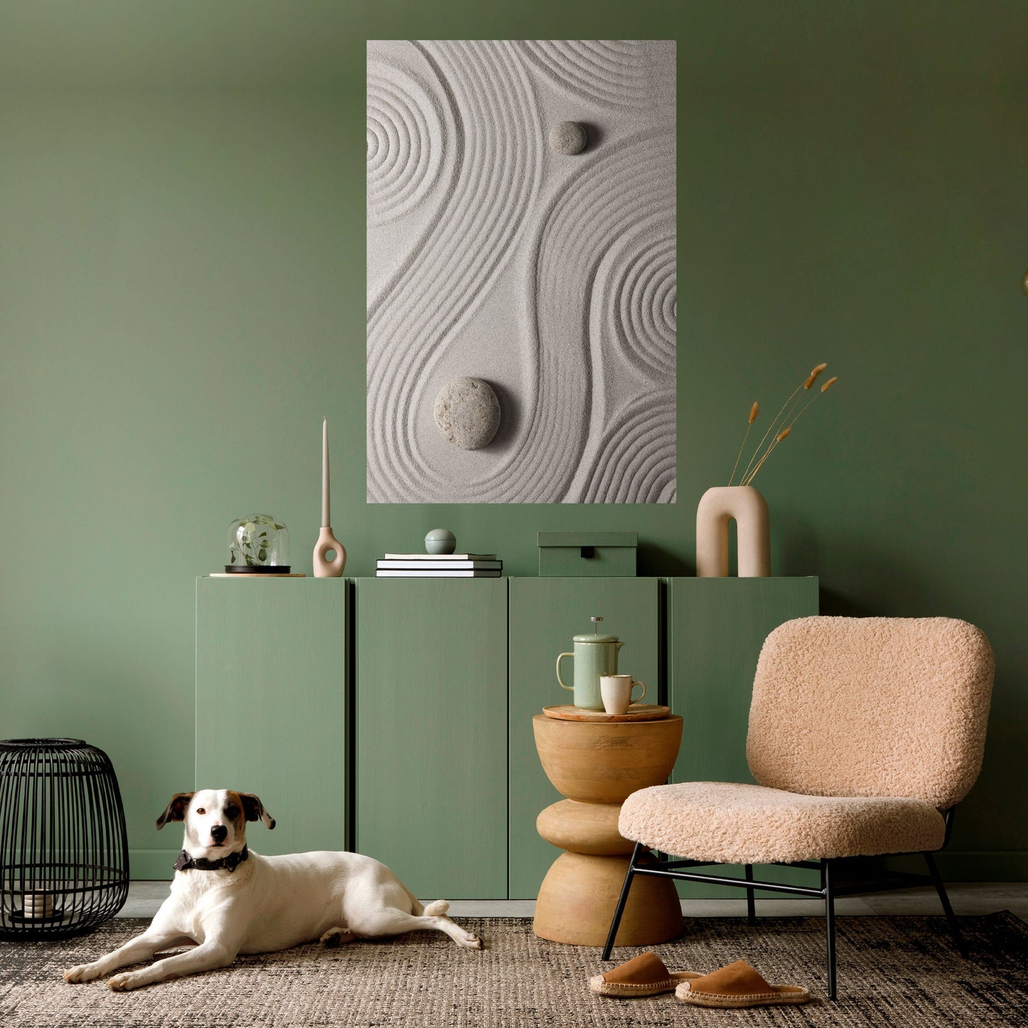 SANDSWIRL SERENITY Peel and Stick Vertical Poster