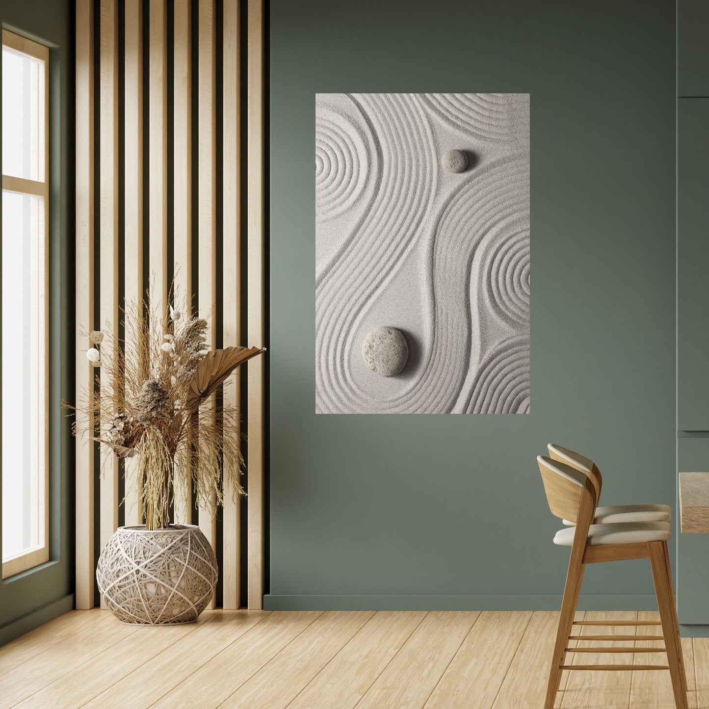 SANDSWIRL SERENITY Peel and Stick Vertical Poster