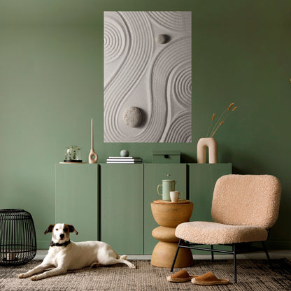 SANDSWIRL SERENITY Peel and Stick Vertical Poster