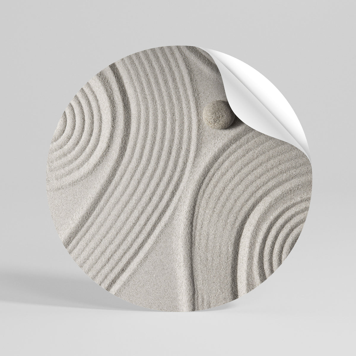 SANDSWIRL SERENITY Rund väggdekal