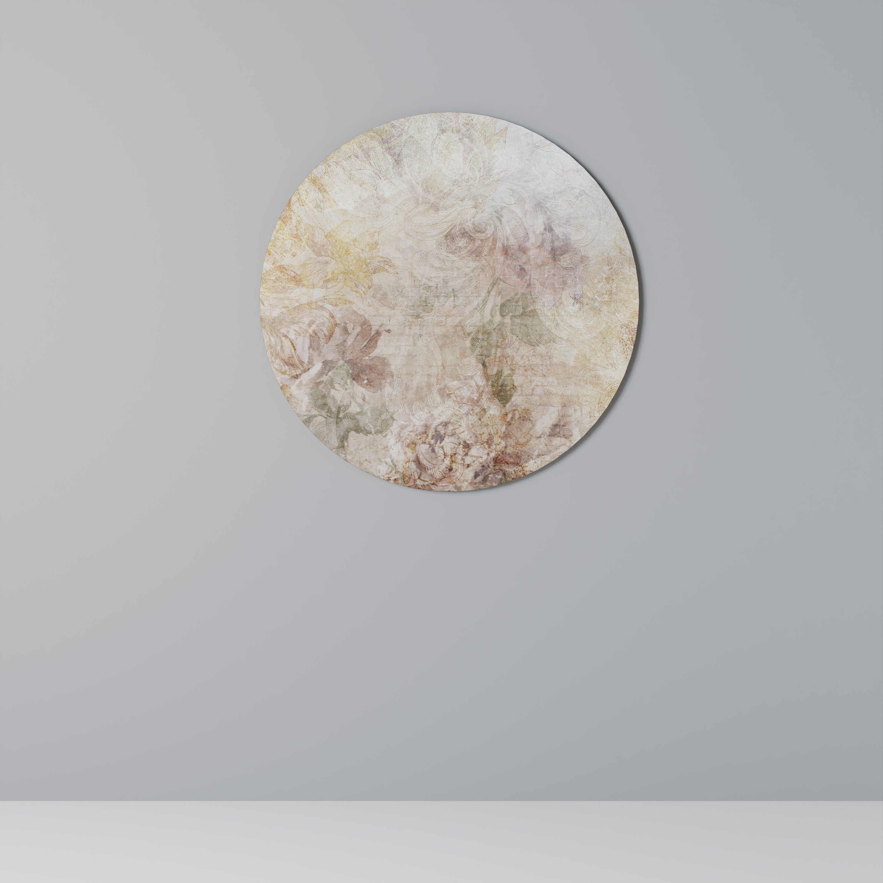 Rund väggdekoration med SOLROS-SÖDJUR