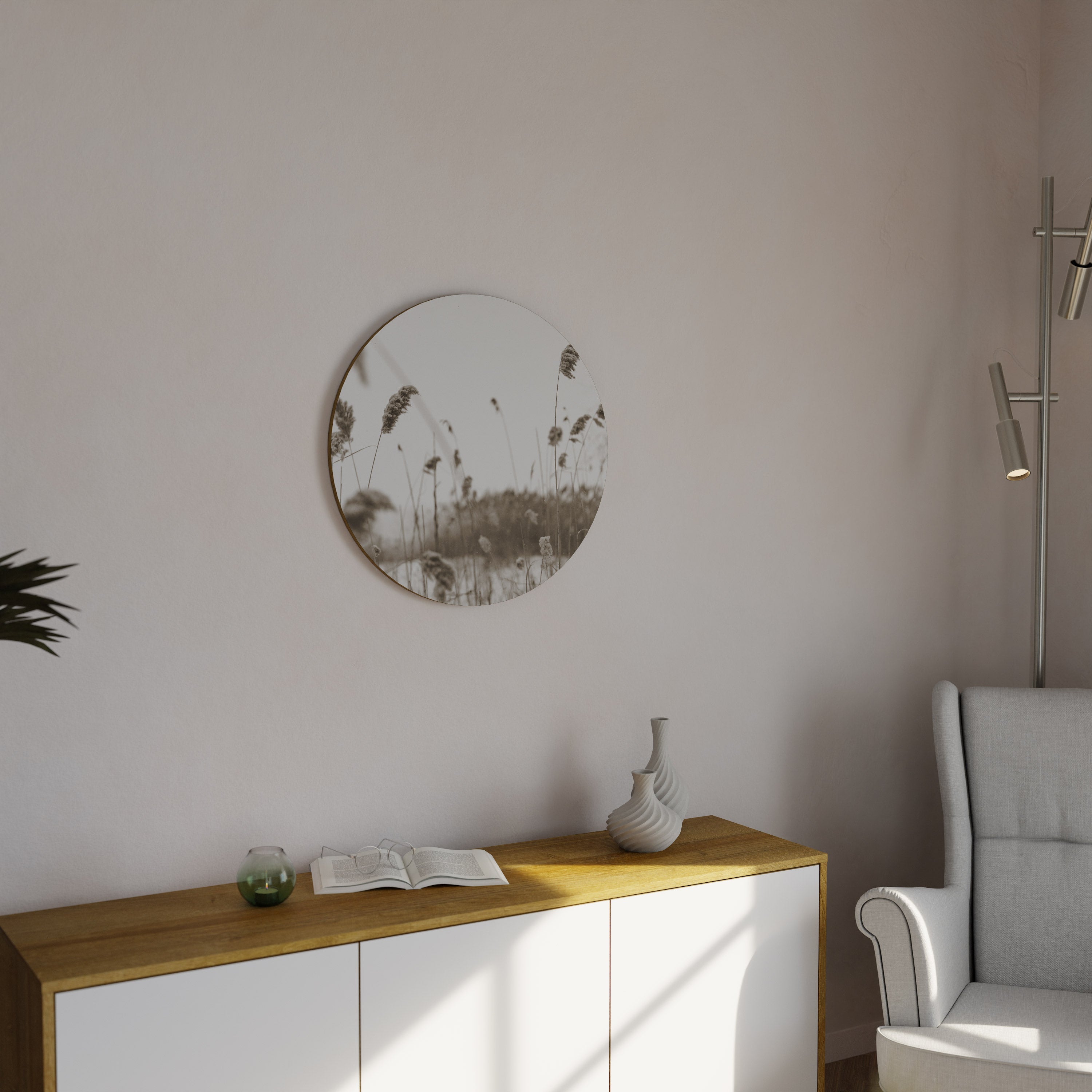 TIDLÖSA TUVOR Rund Väggkonst