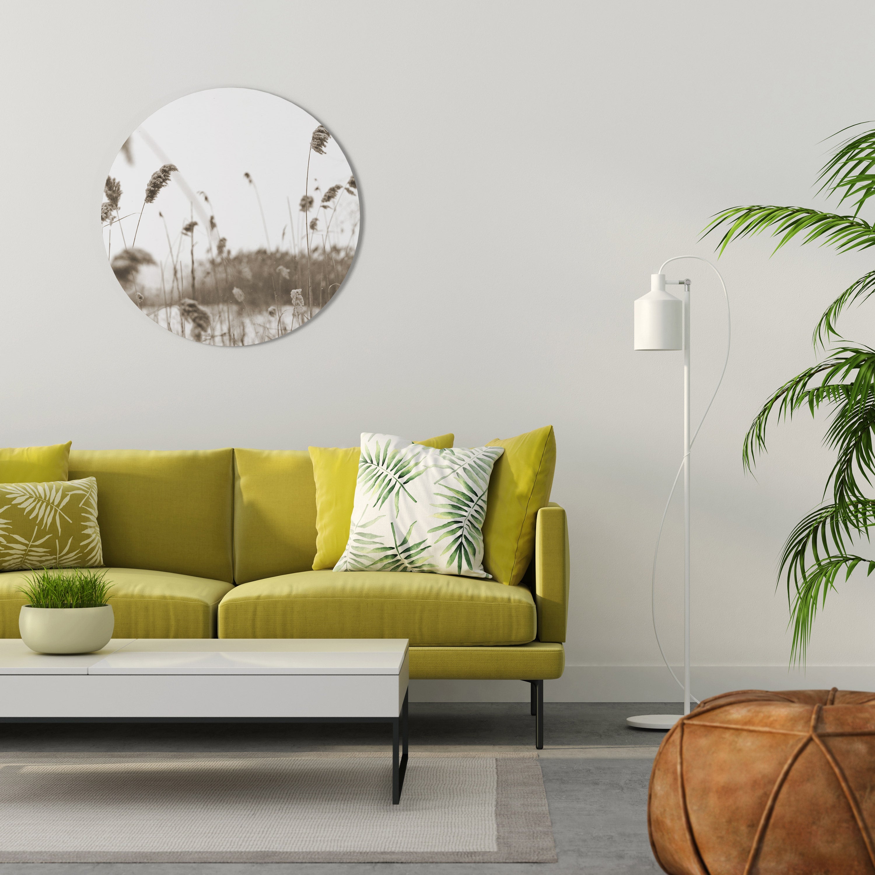 TIDLÖSA TUVOR Rund Väggkonst