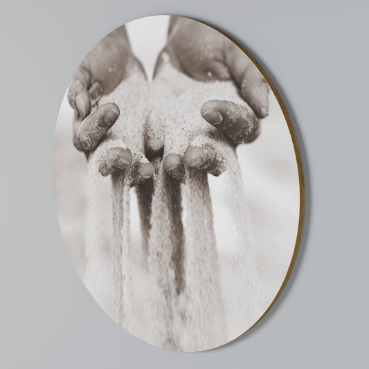 HANDS OF FATE Round Wall Art