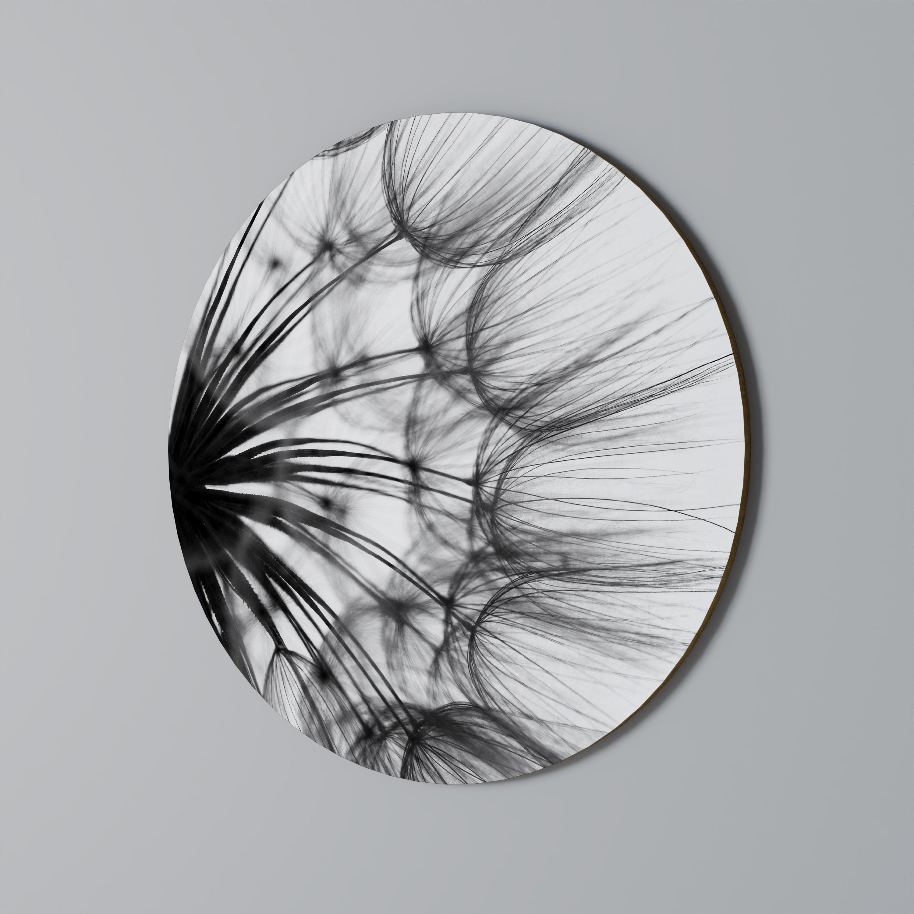 Rund väggdekoration med VISKANDE VILDBLOMMA