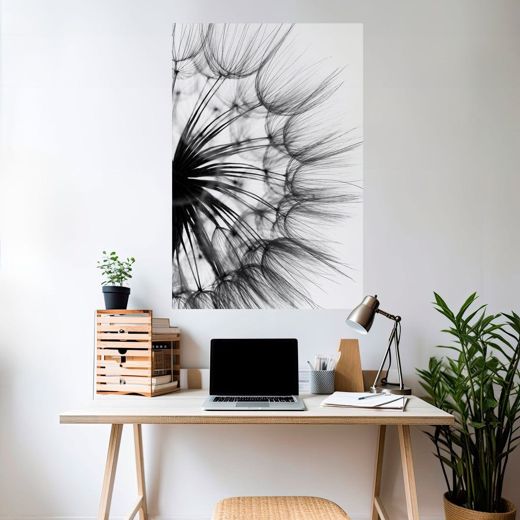 VISKANDE VILDBLOMMA, vertikal poster med självhäftande motiv