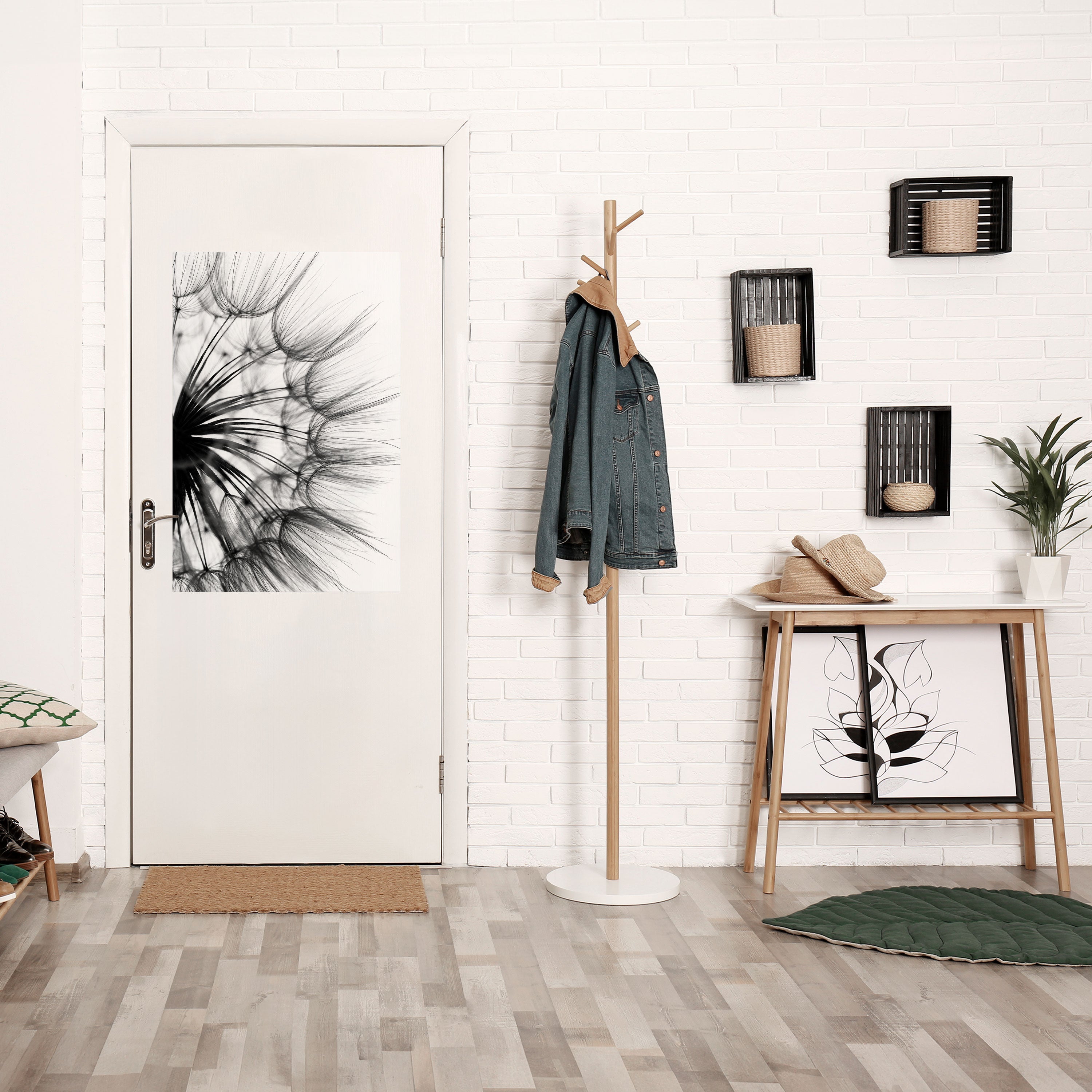 VISKANDE VILDBLOMMA, vertikal poster med självhäftande motiv