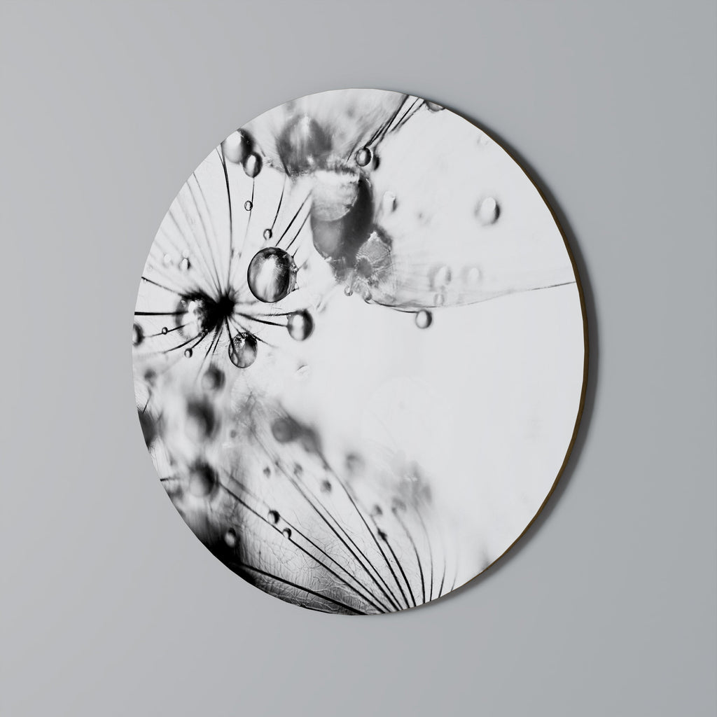 ELEGANTA DROPPAR Rund Väggkonst