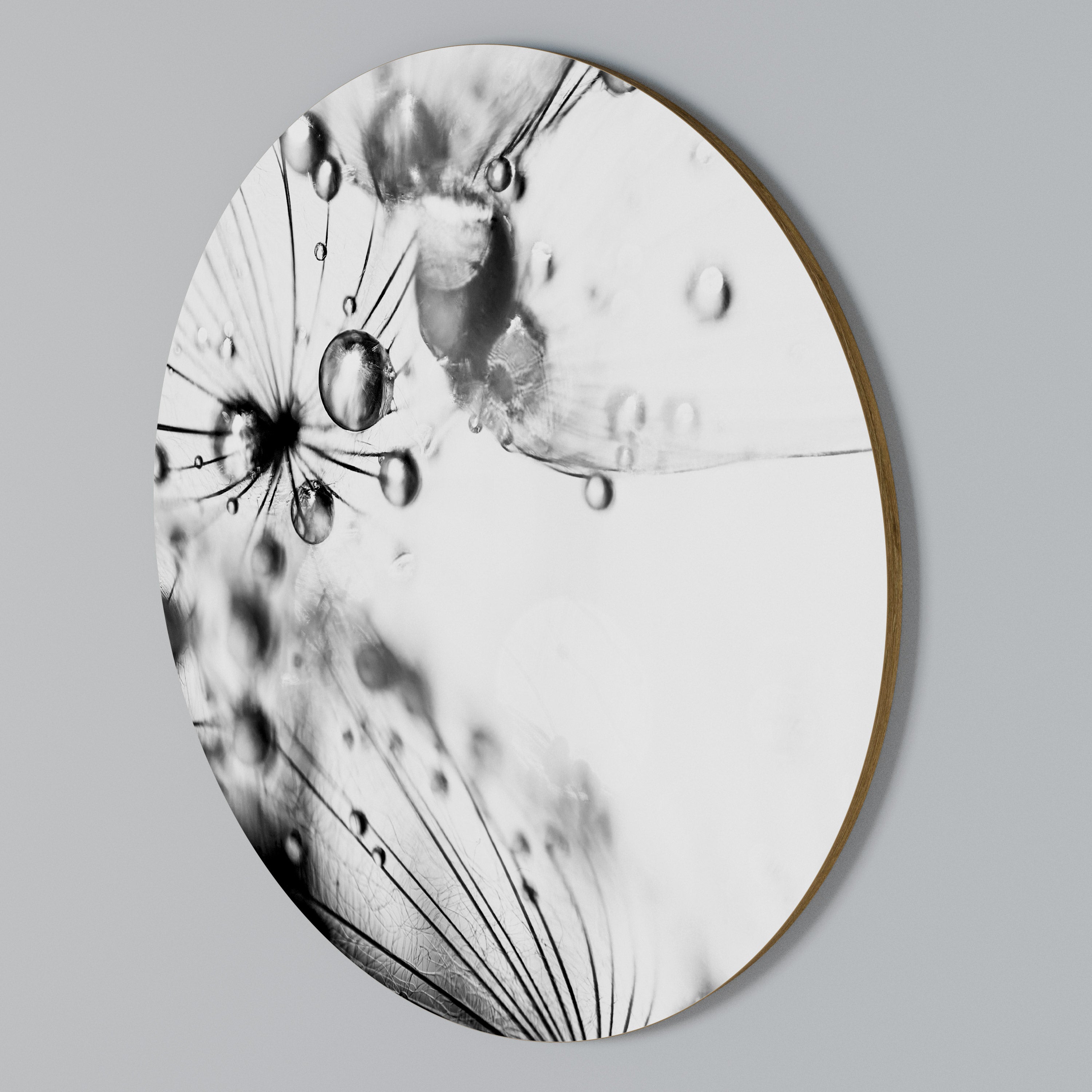 ELEGANT DROPLETS Round Wall Art
