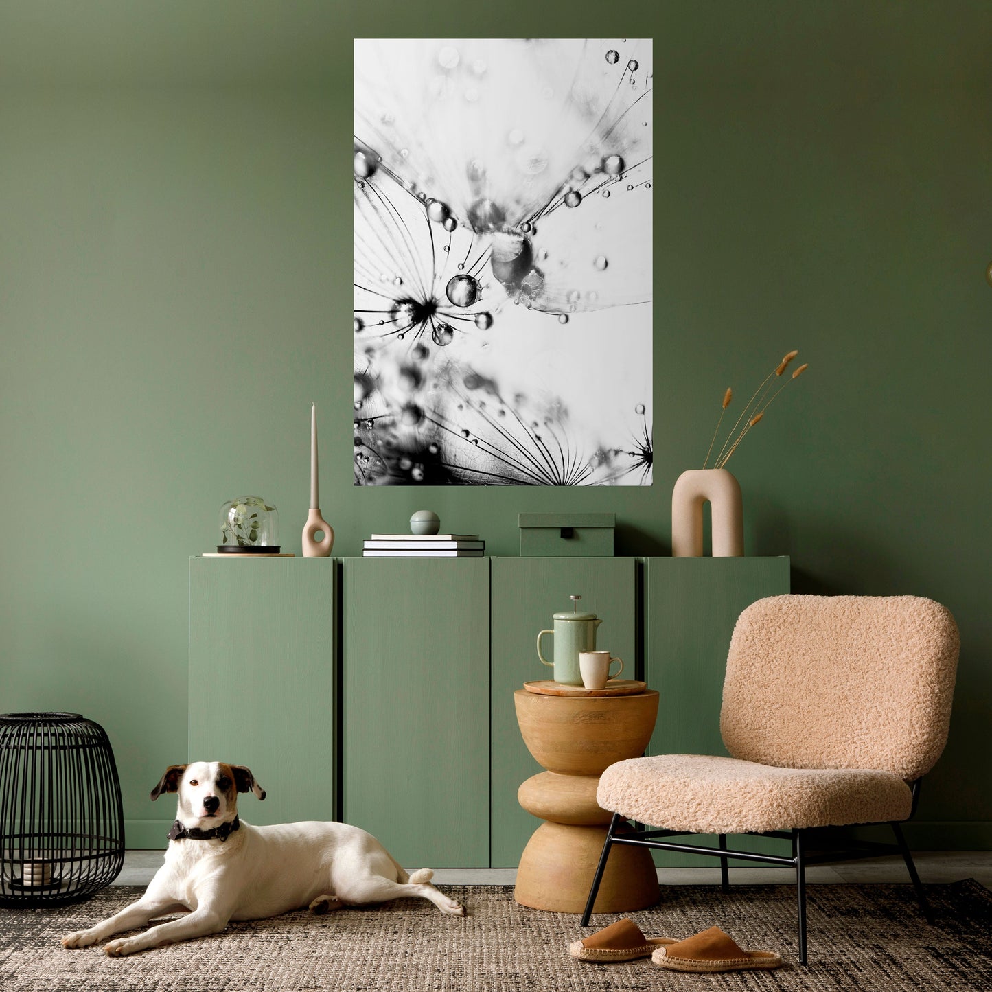 ELEGANT DROPLETS Peel and Stick Vertical Poster