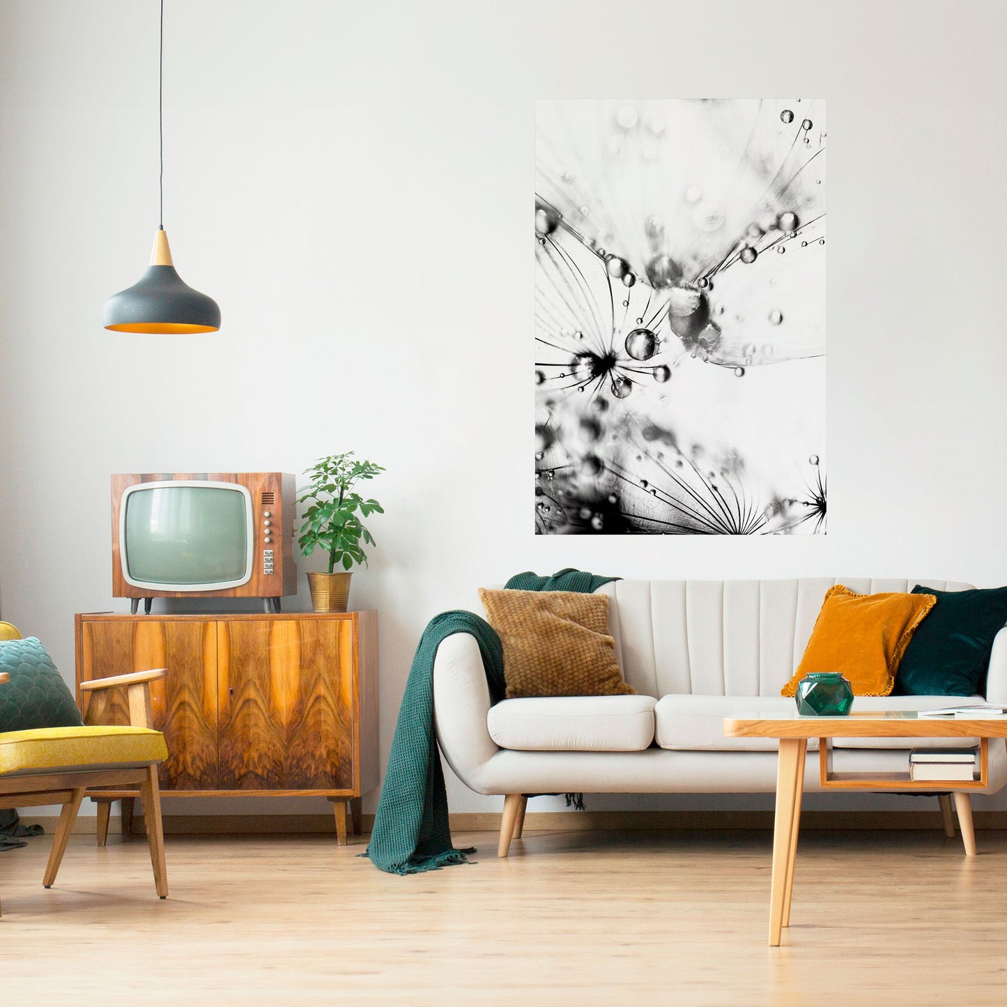 ELEGANT DROPLETS Peel and Stick Vertical Poster
