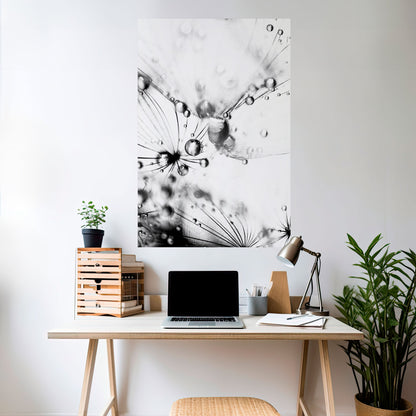 ELEGANT DROPLETS Peel and Stick Vertical Poster