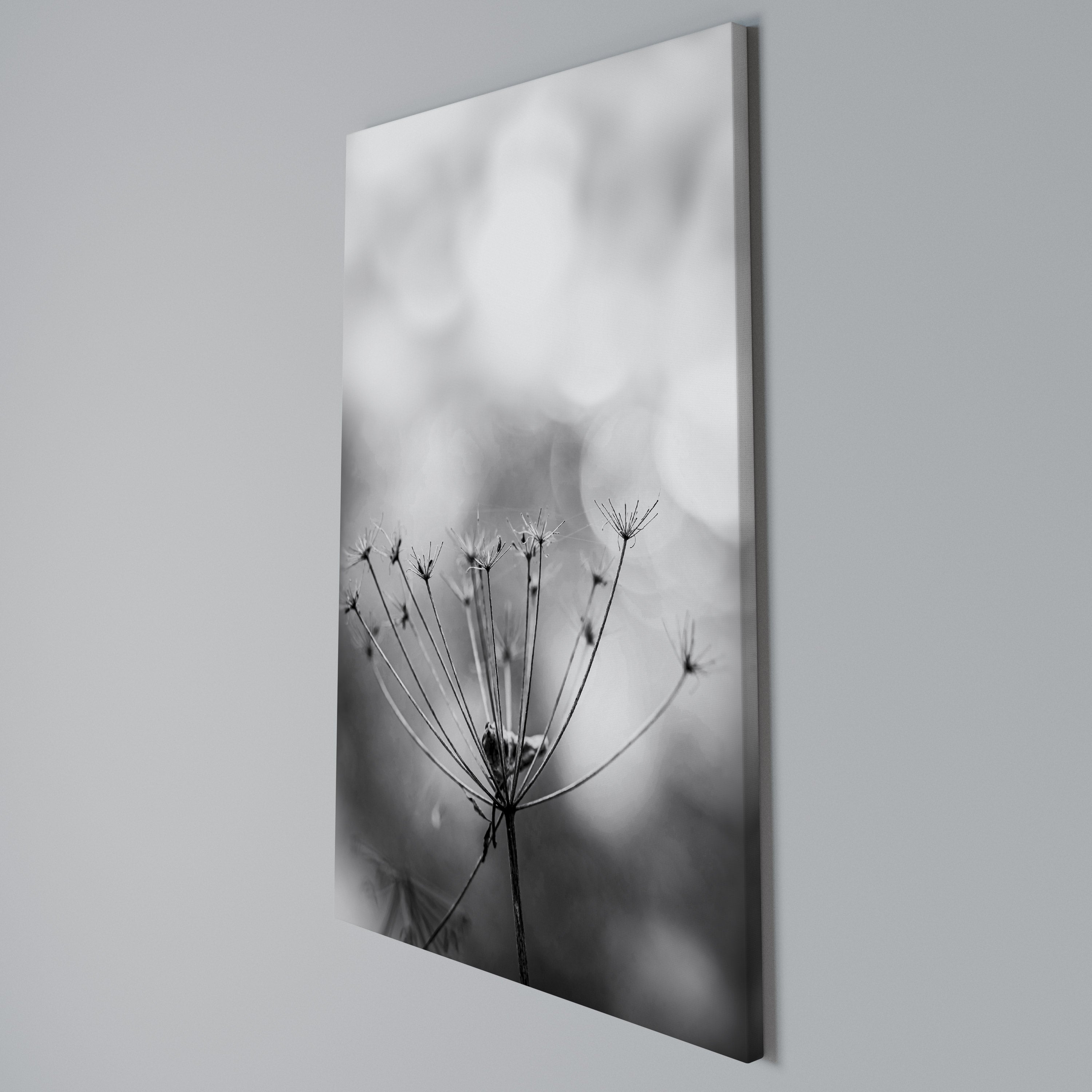 MINIMALIST BLOOM Vertical Canvas Print