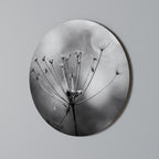 MINIMALIST BLOOM Round Wall Art