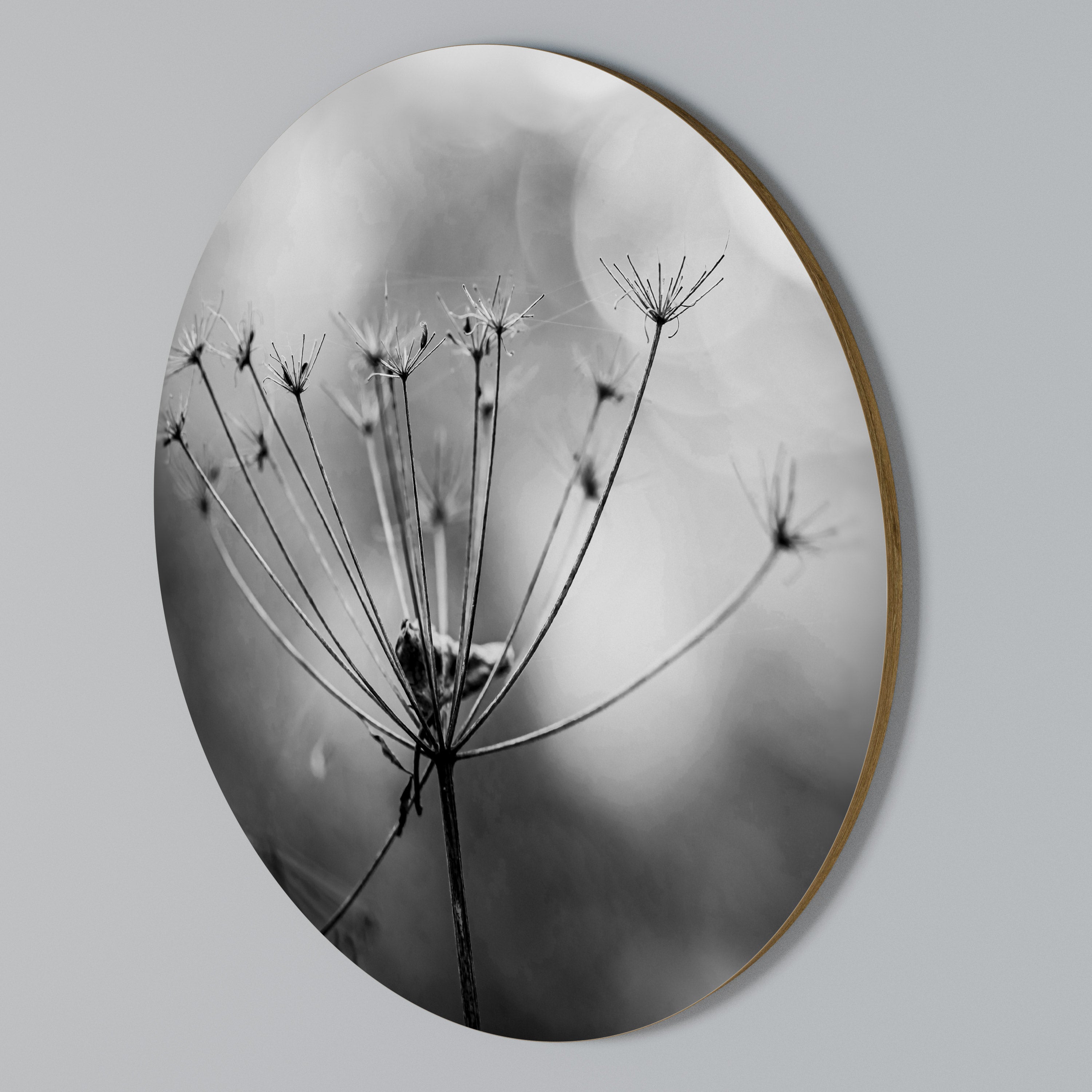 MINIMALIST BLOOM Round Wall Art