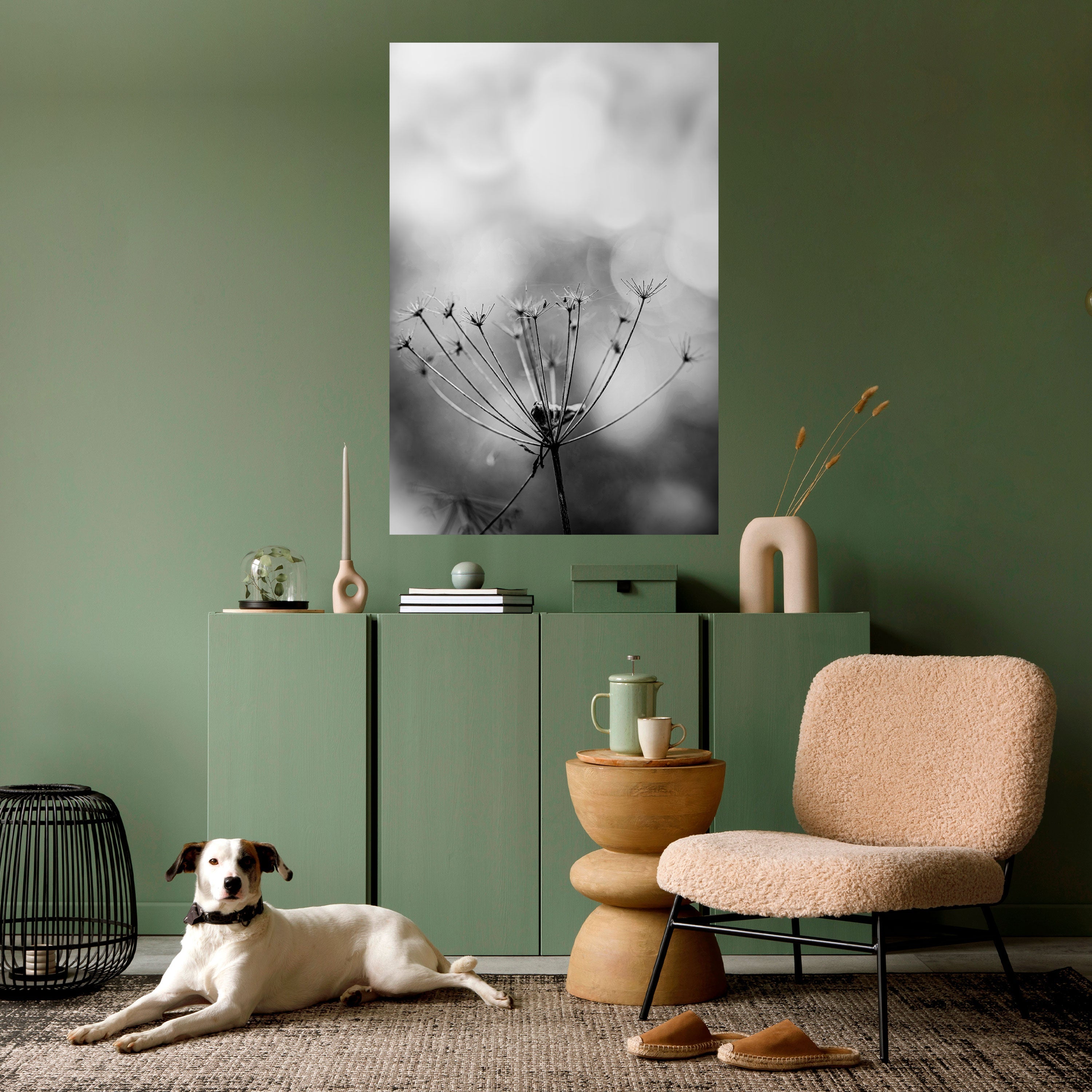 MINIMALISTISK BLOOM-poster med självhäftande motiv