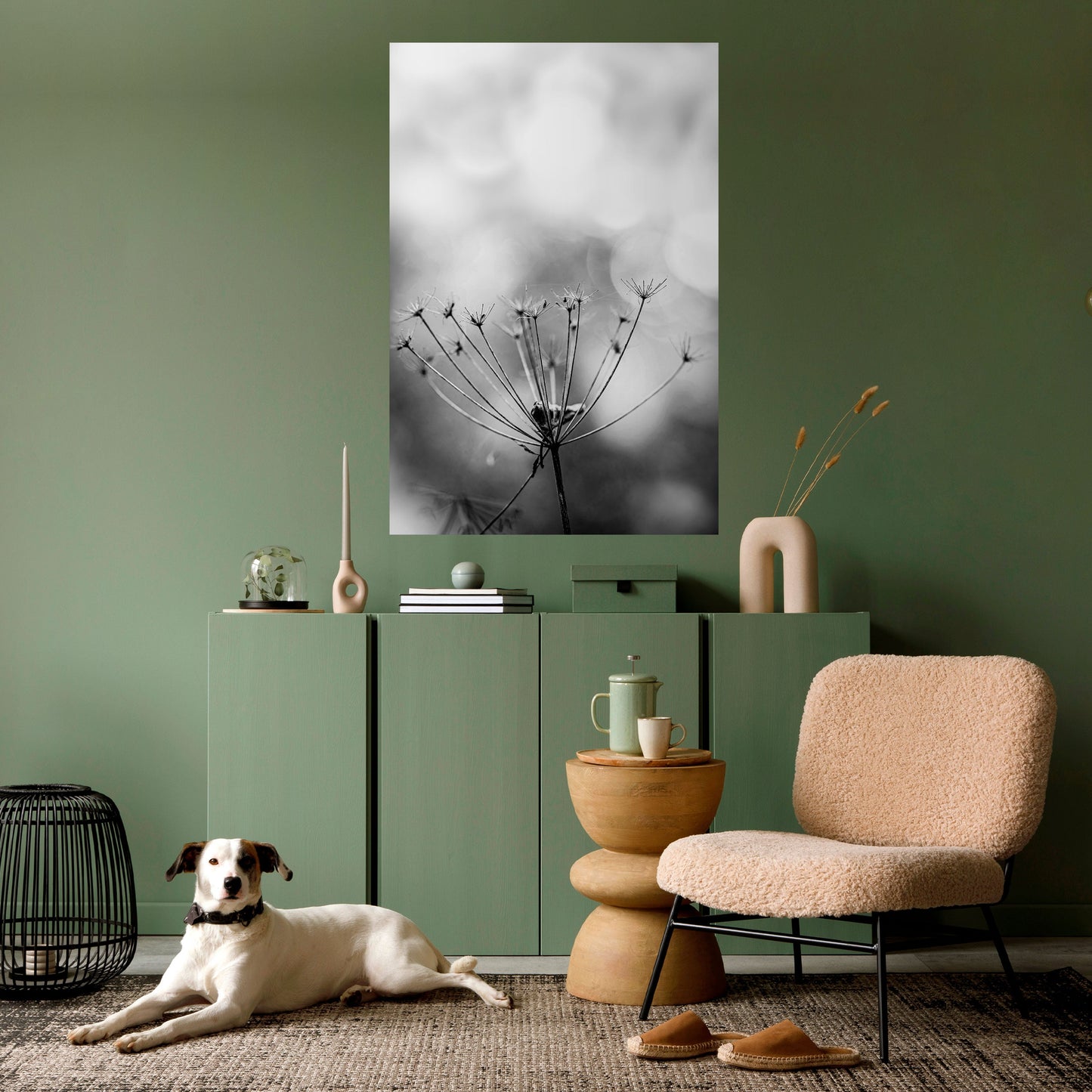 MINIMALISTISK BLOOM-poster med självhäftande motiv