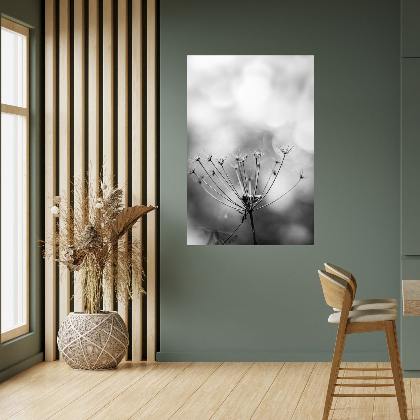 MINIMALISTISK BLOOM-poster med självhäftande motiv