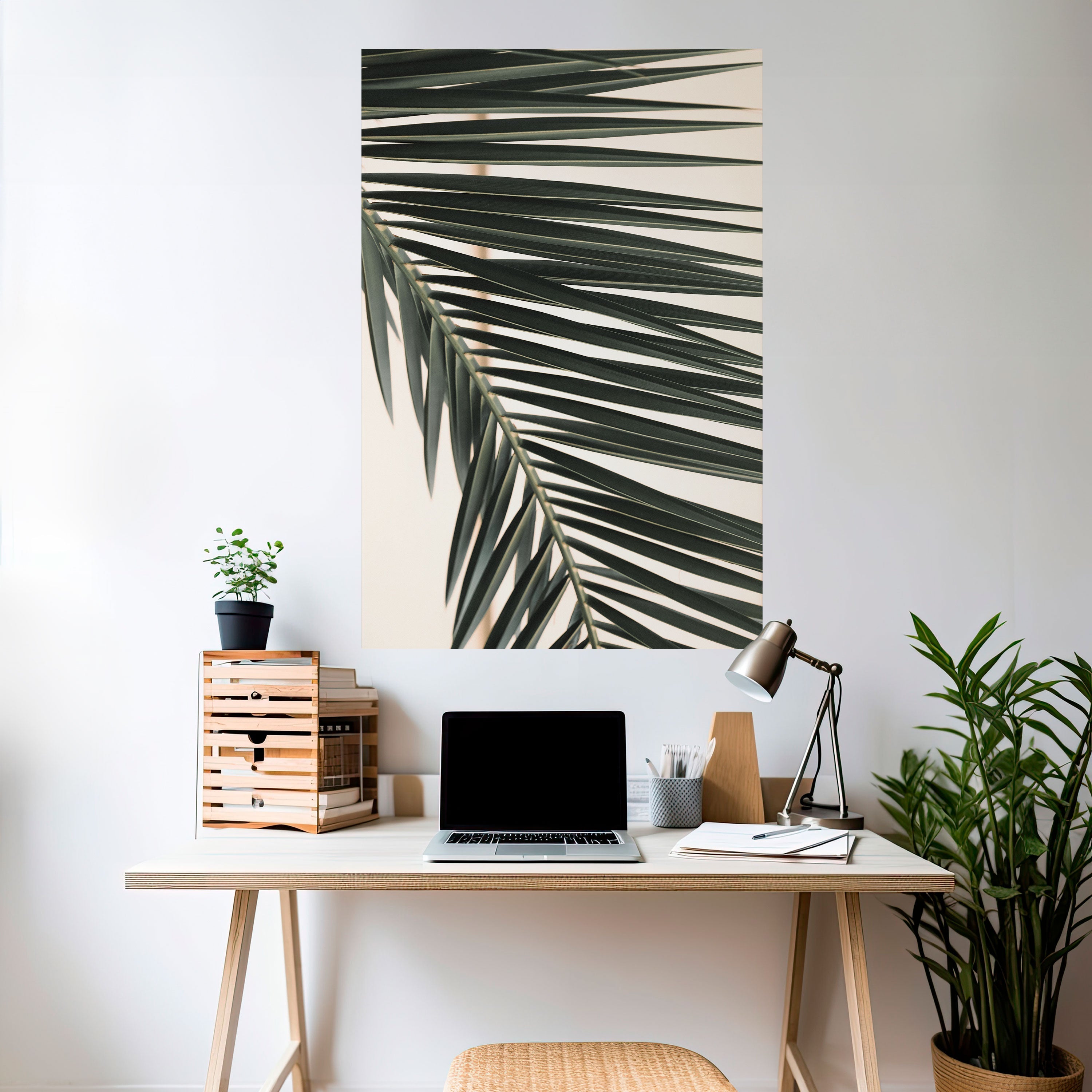 PALM SYMPHONY vertikal affisch med självhäftande motiv