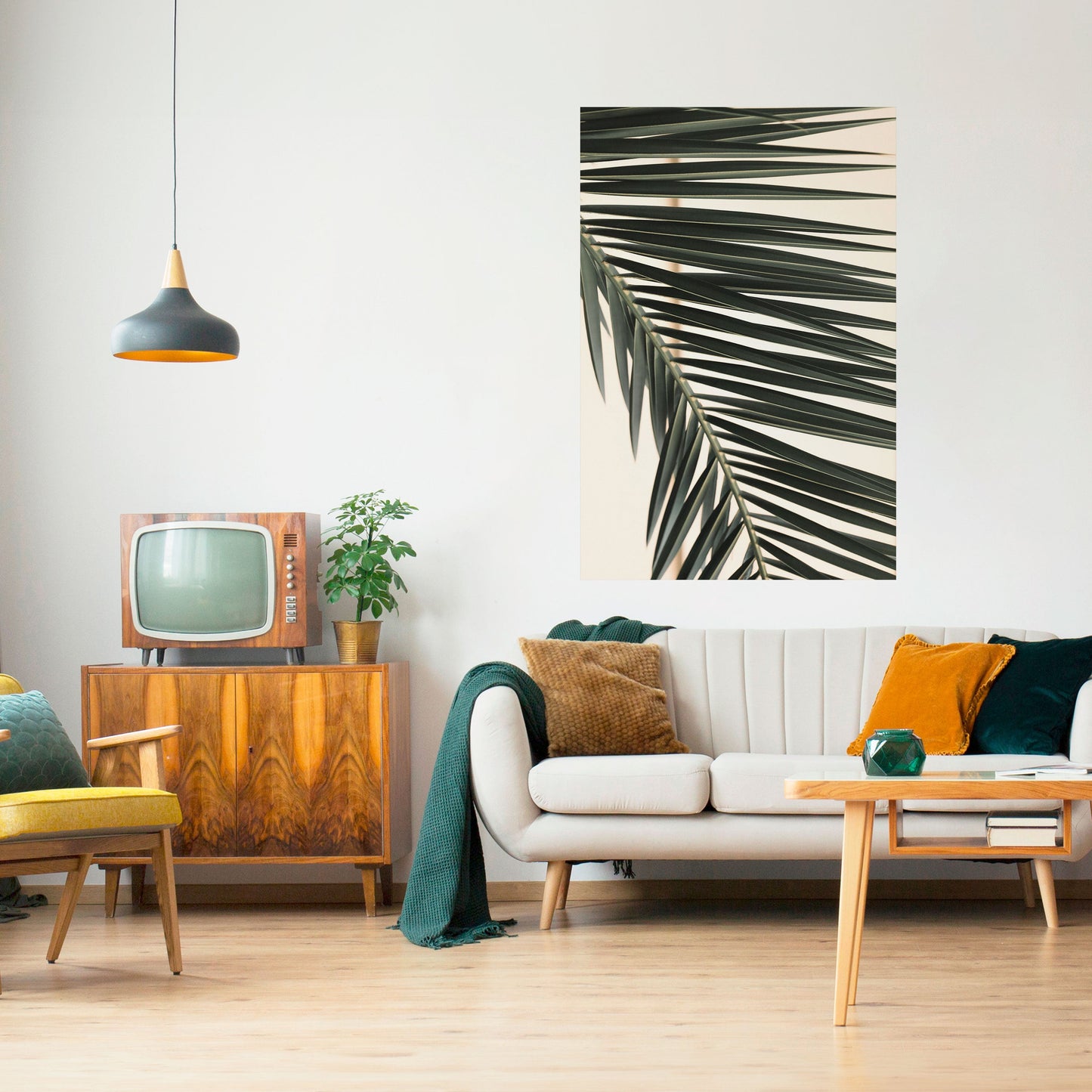 PALM SYMPHONY vertikal affisch med självhäftande motiv