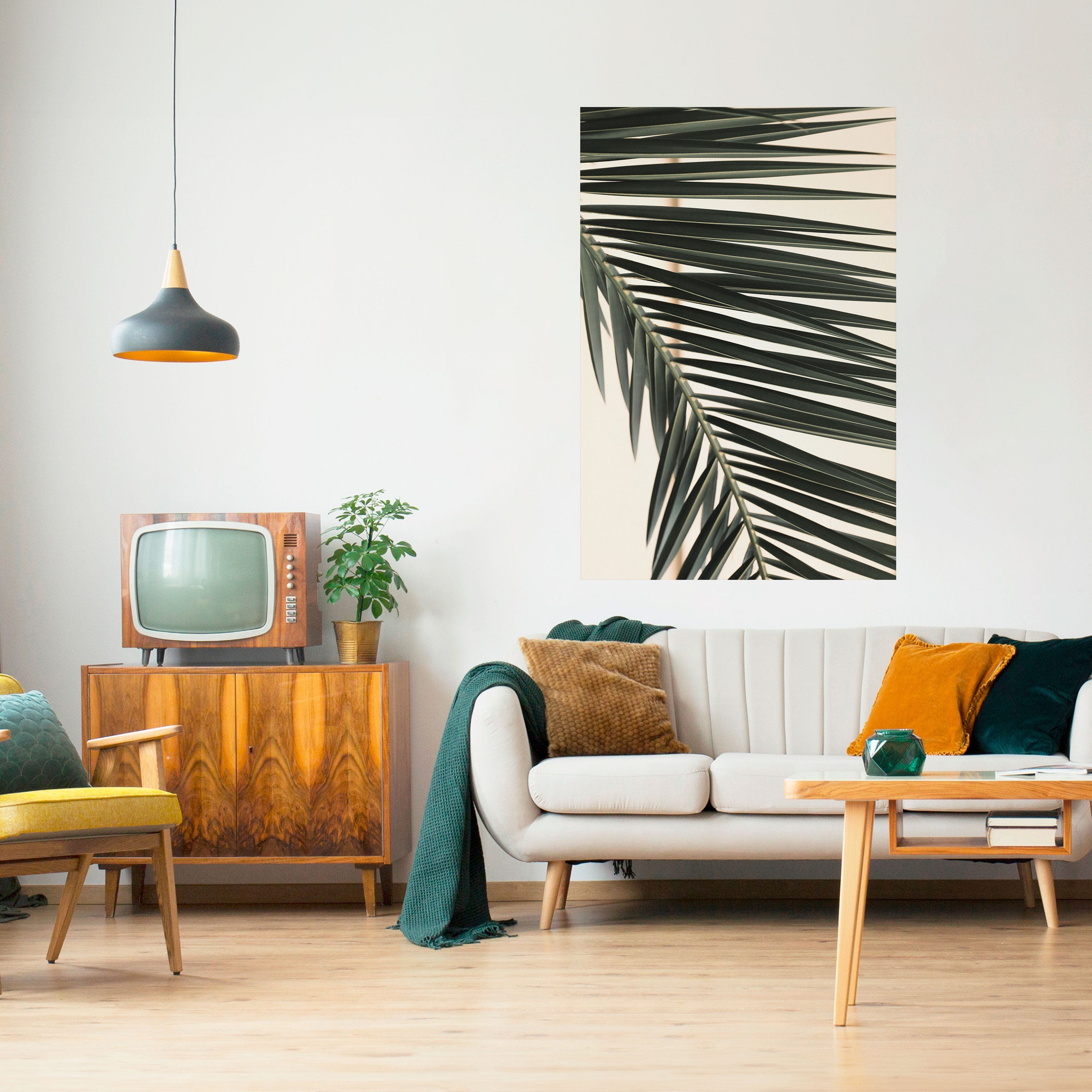 PALM SYMPHONY vertikal affisch med självhäftande motiv