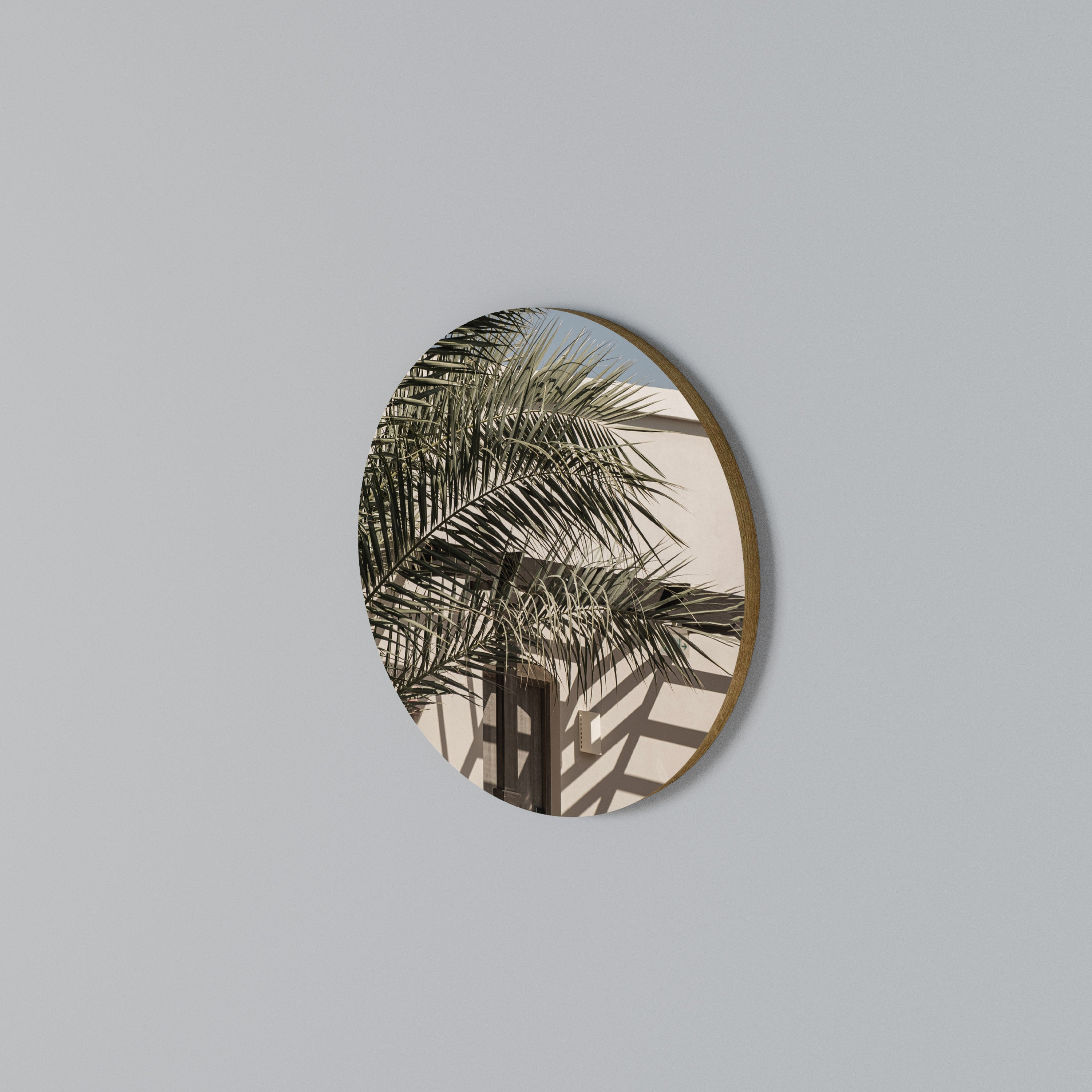 PALM SHADOW DANCE Rund väggdekor