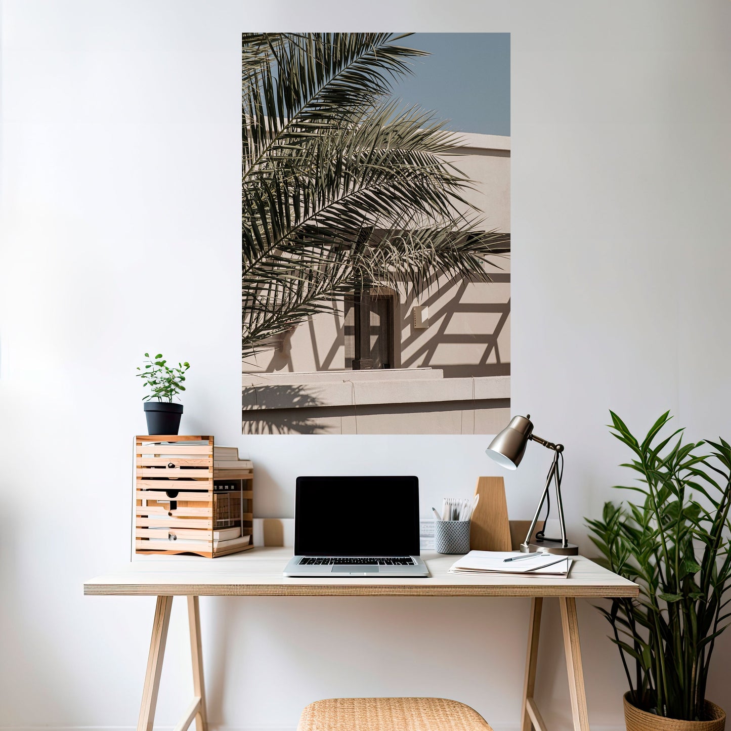 PALM SHADOW DANCE Vertikal affisch med självhäftande motiv