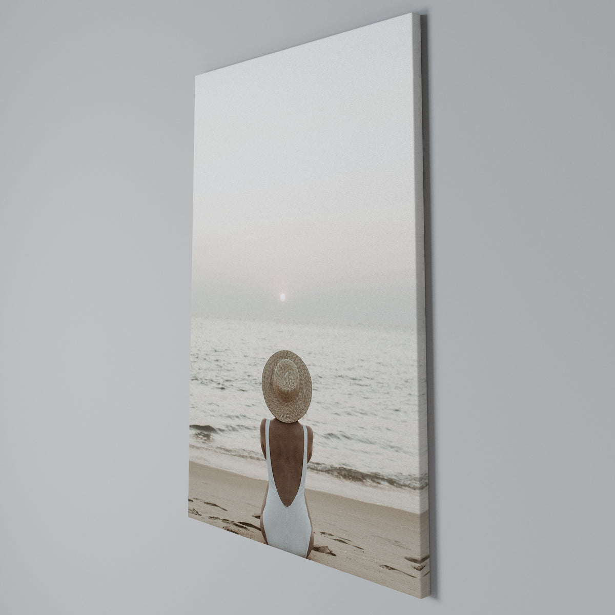 SAND AND SOLITUDE Vertical Canvas Print