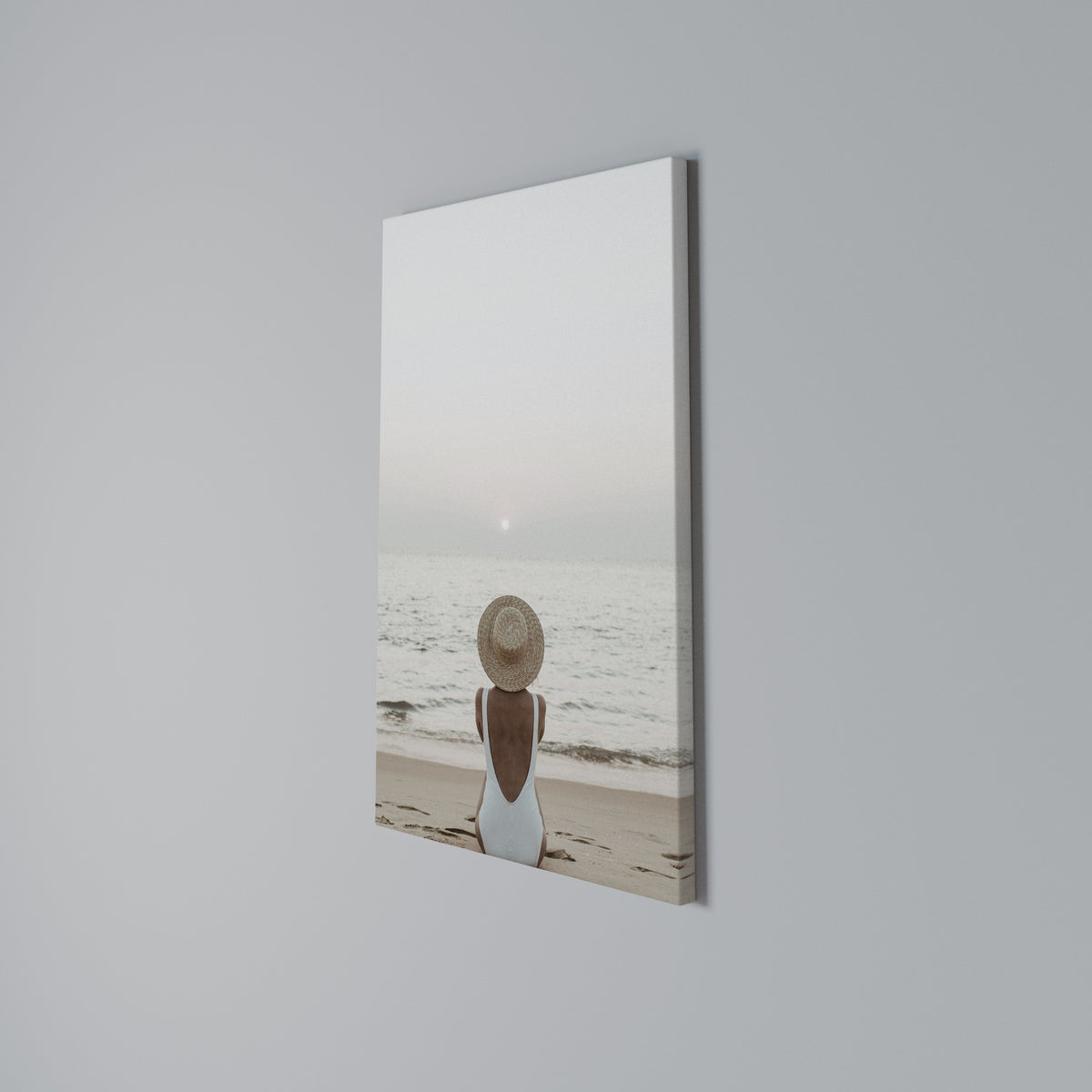 SAND AND SOLITUDE Vertical Canvas Print