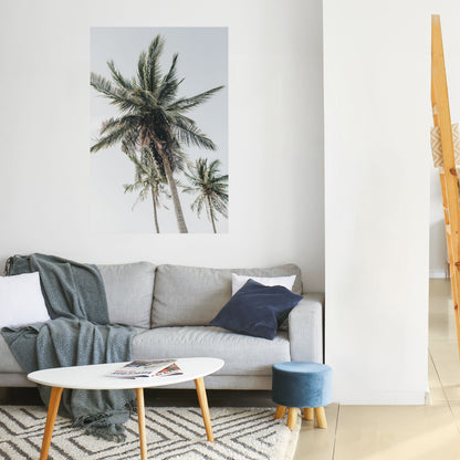 PALM PARADISE SIGHT vertikal affisch med självhäftande text