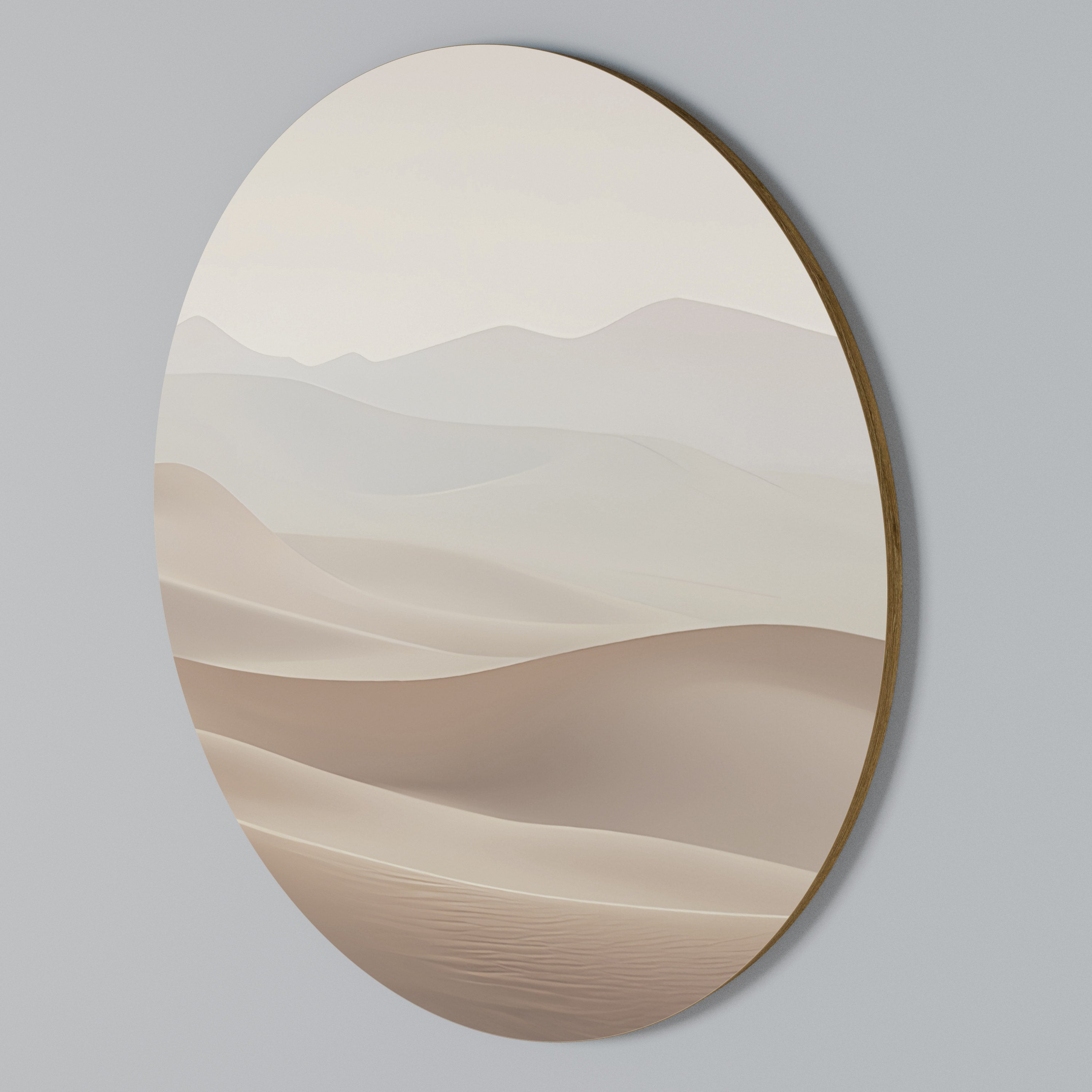 SUBTLE SANDS Round Wall Art