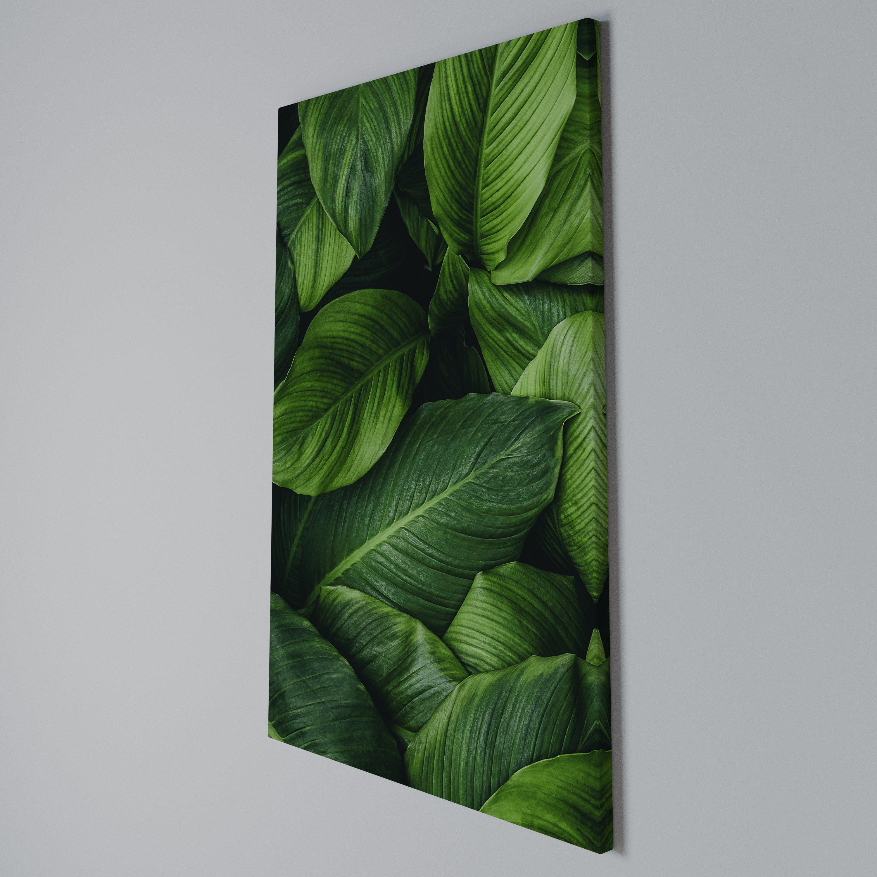 VIBRANT LEAFY EMBRACE Vertical Canvas Print