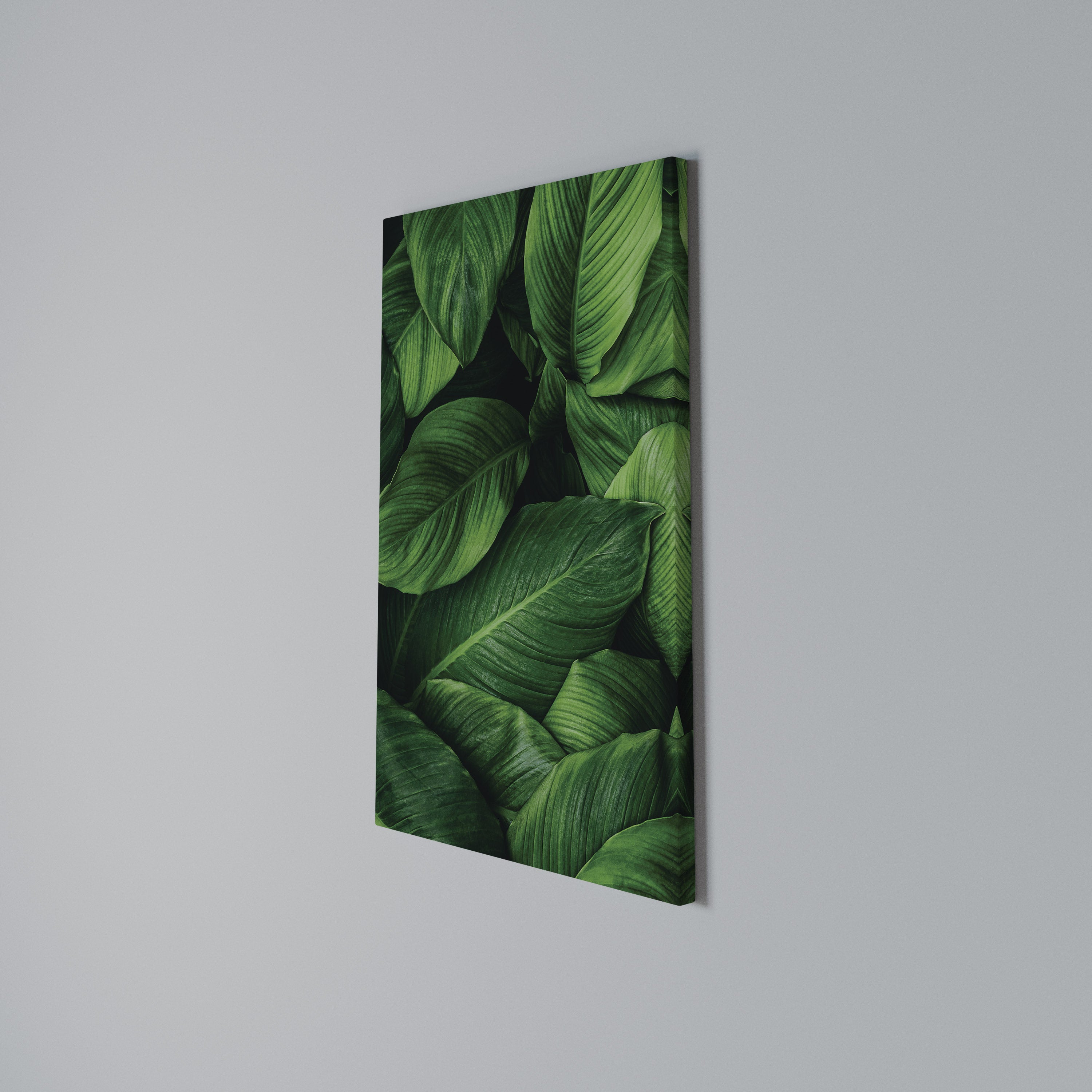 VIBRANT LEAFY EMBRACE Vertical Canvas Print