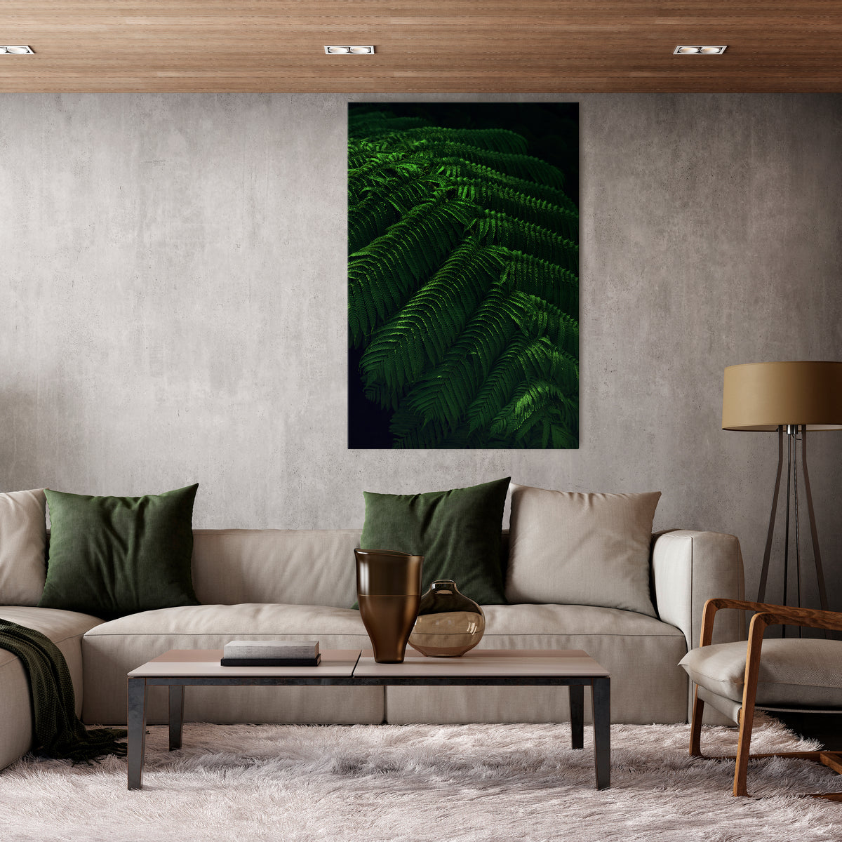 FERN FANTASY Vertical Canvas Print