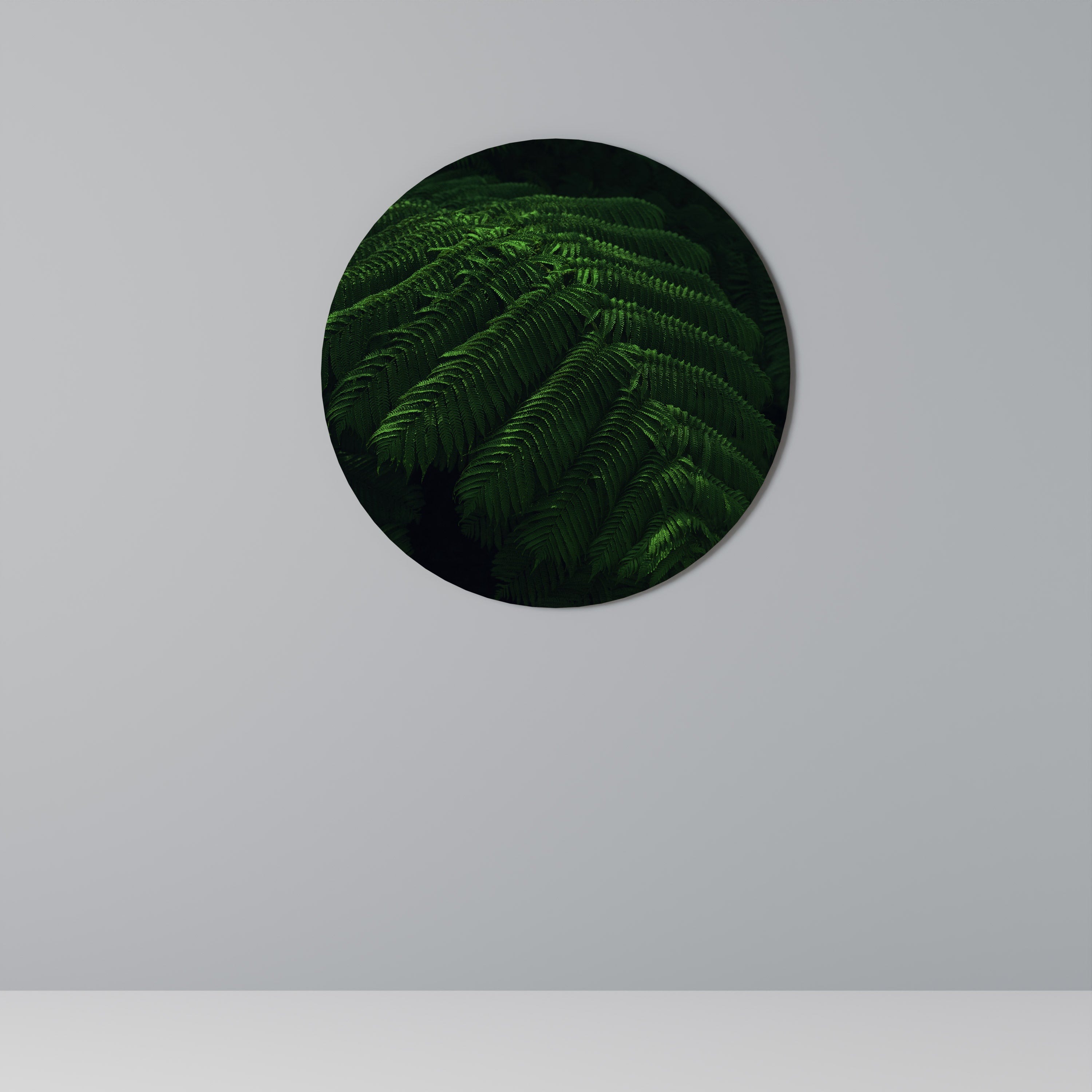 Rund väggdekoration med FERN FANTASY