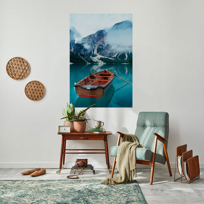 FOGGY MOUNTAIN OASIS Peel and Stick Vertical Poster