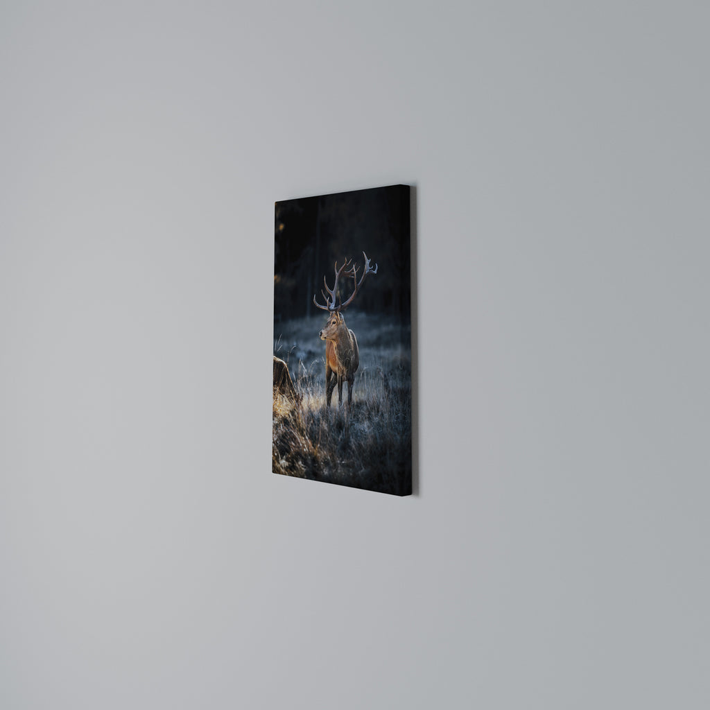 ANTLERED REGALITY Vertical Canvas Print