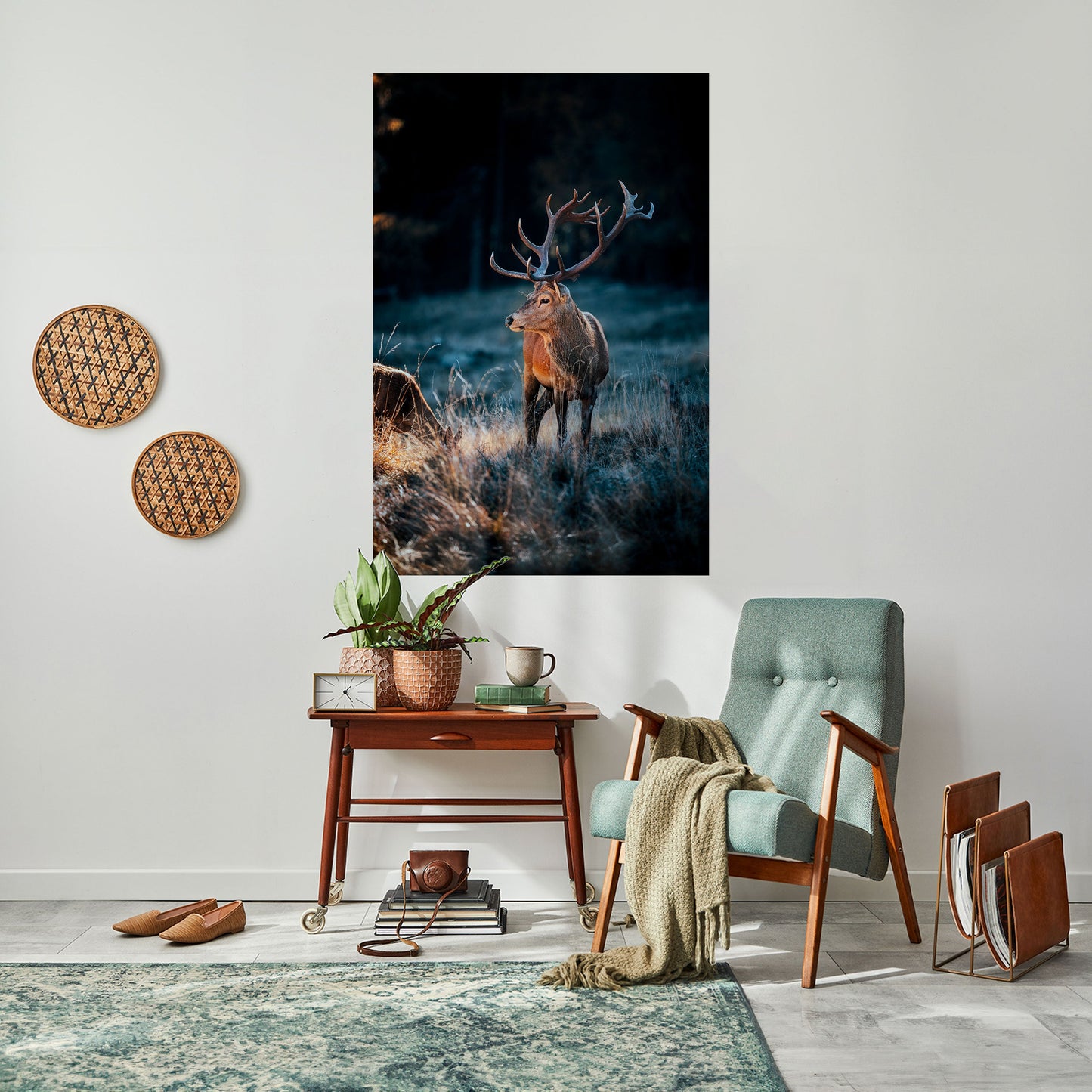 ANTLERED REGALITY Vertikal affisch med självhäftande motiv